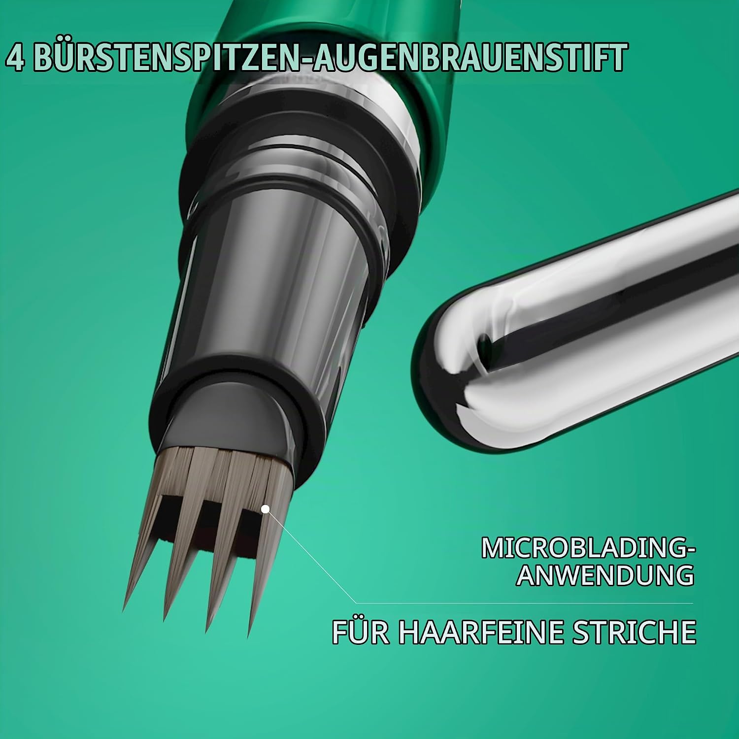 Microblading Augenbrauenstift, Wasserfest & Langanhaltend, Präzise Ultra-Fine Spitze für Natürliche, Volle Augenbrauen, Bis zu 12 Stunden Halt, Cruelty-Free & Vegan (02 Brown) – Bild 3