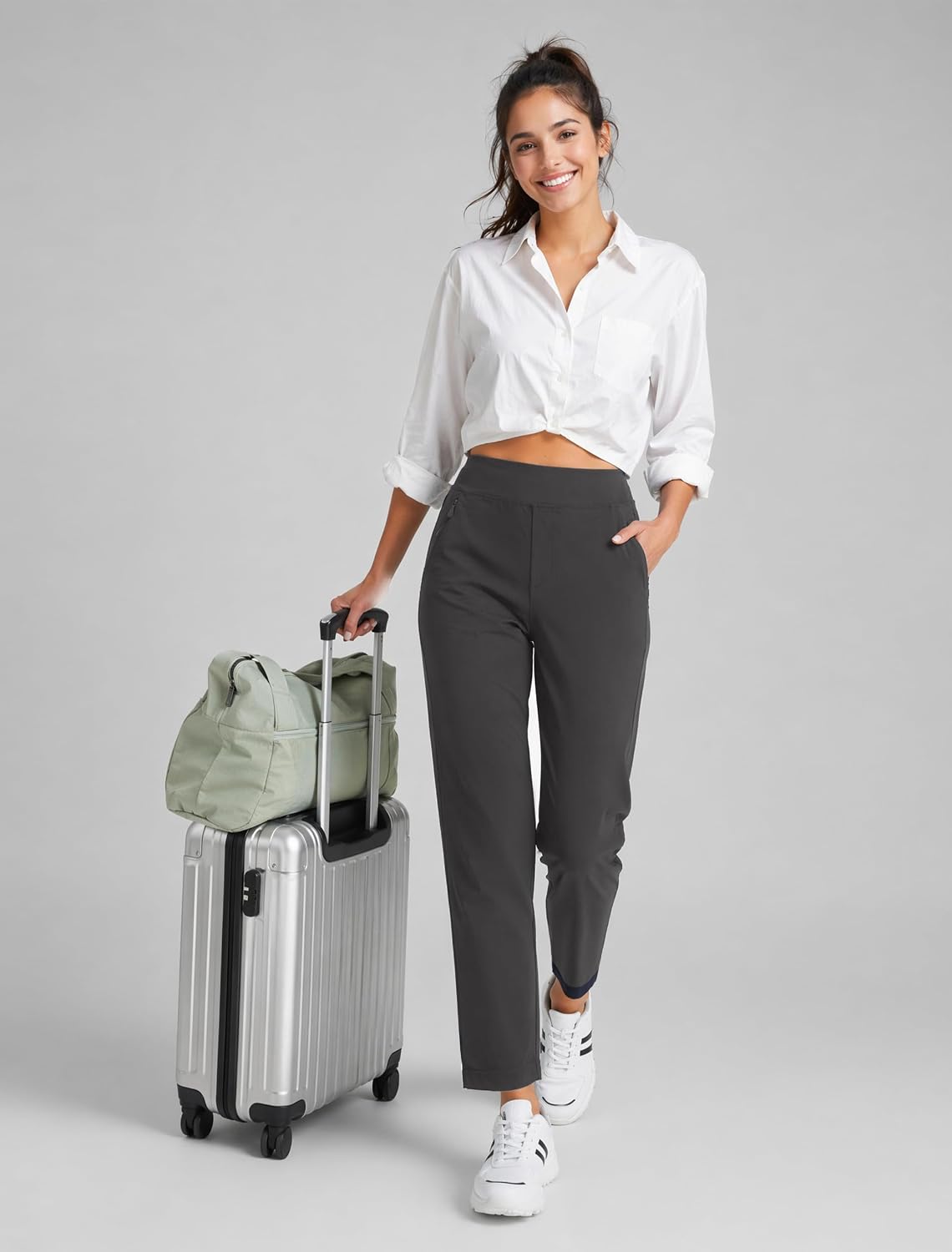 Jogginghose Damen Golfhosen Sommer Kurzgröße Trainingshose – Bild 6