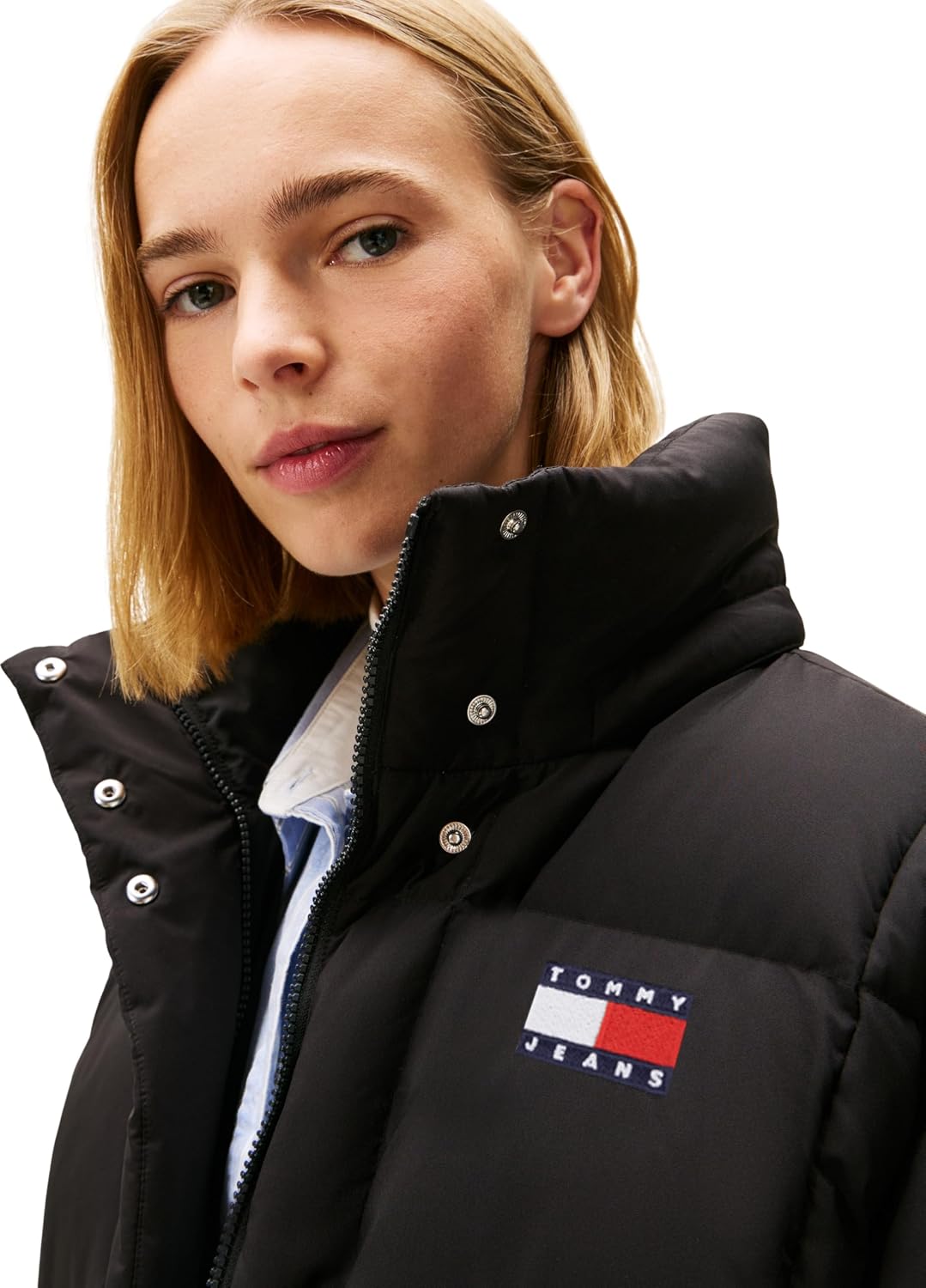 Tommy Jeans Damen Pufferjacke Alaska Grid Down mit Kapuze – Bild 3
