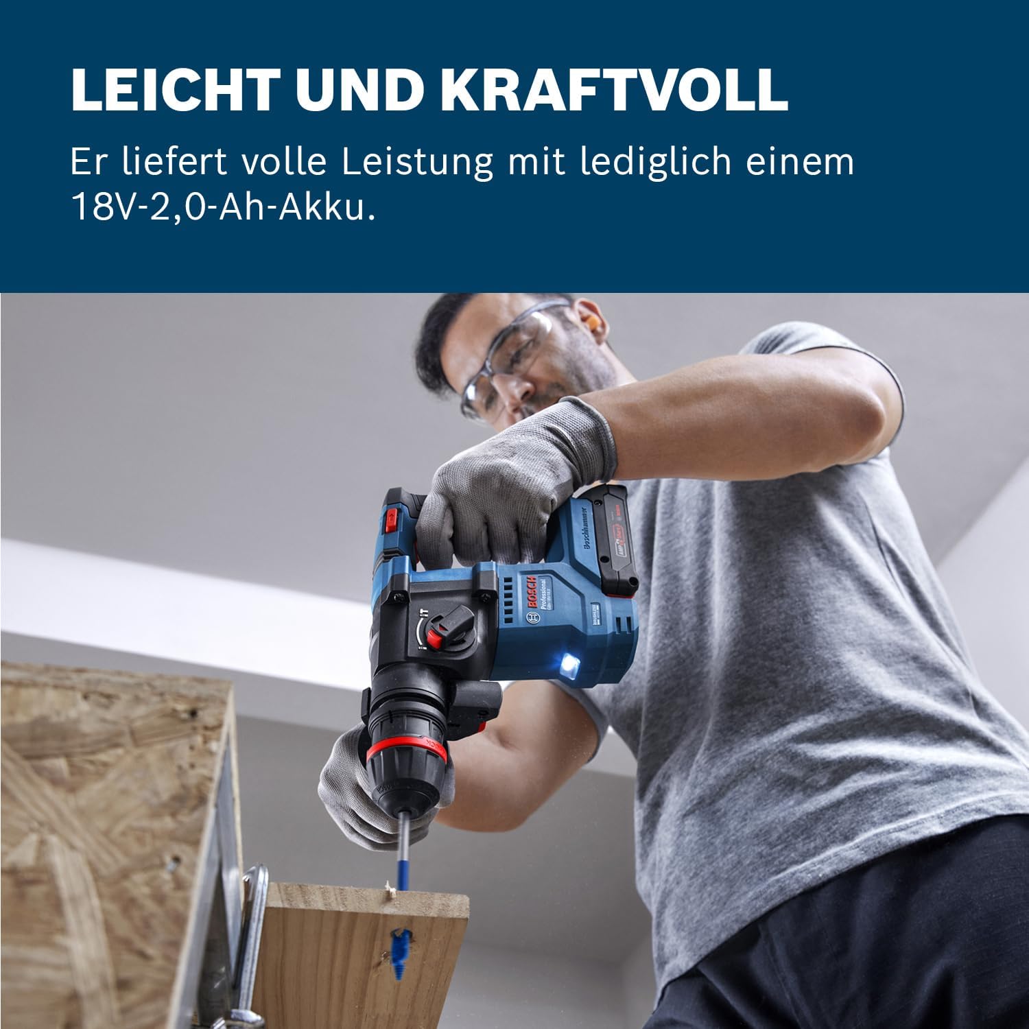 Bosch PRO Akku-Bohrhammer mit SDS plus GBH 18V-18 – Bild 3