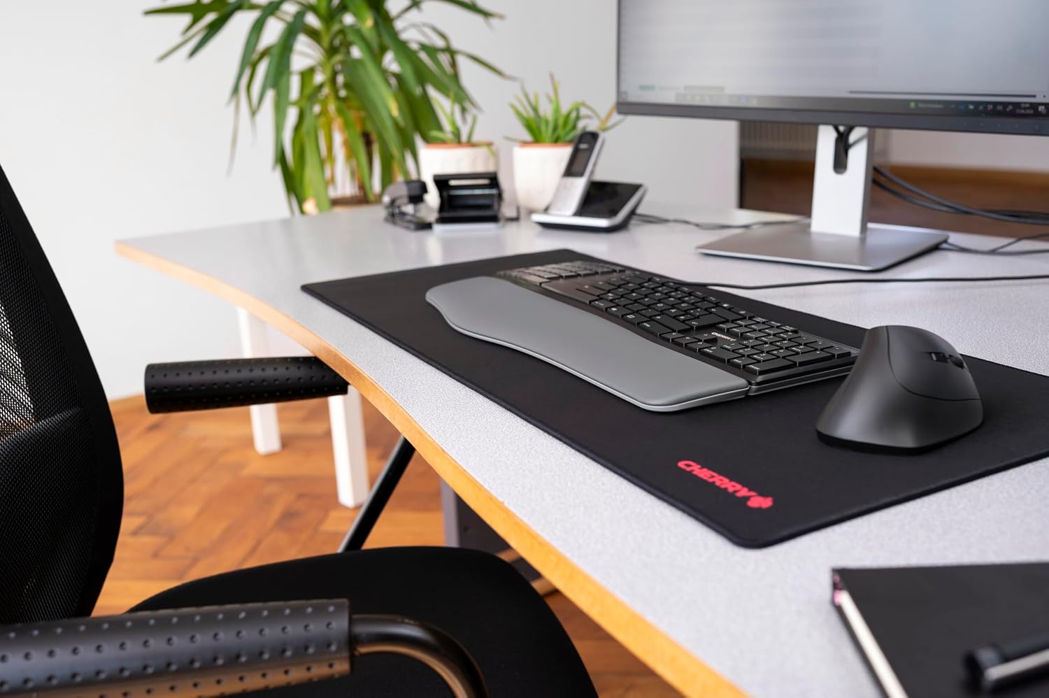 CHERRY KC 4500 Ergo, Ergonomische Tastatur, Deutsch QWERTZ, Schwarz – Bild 6