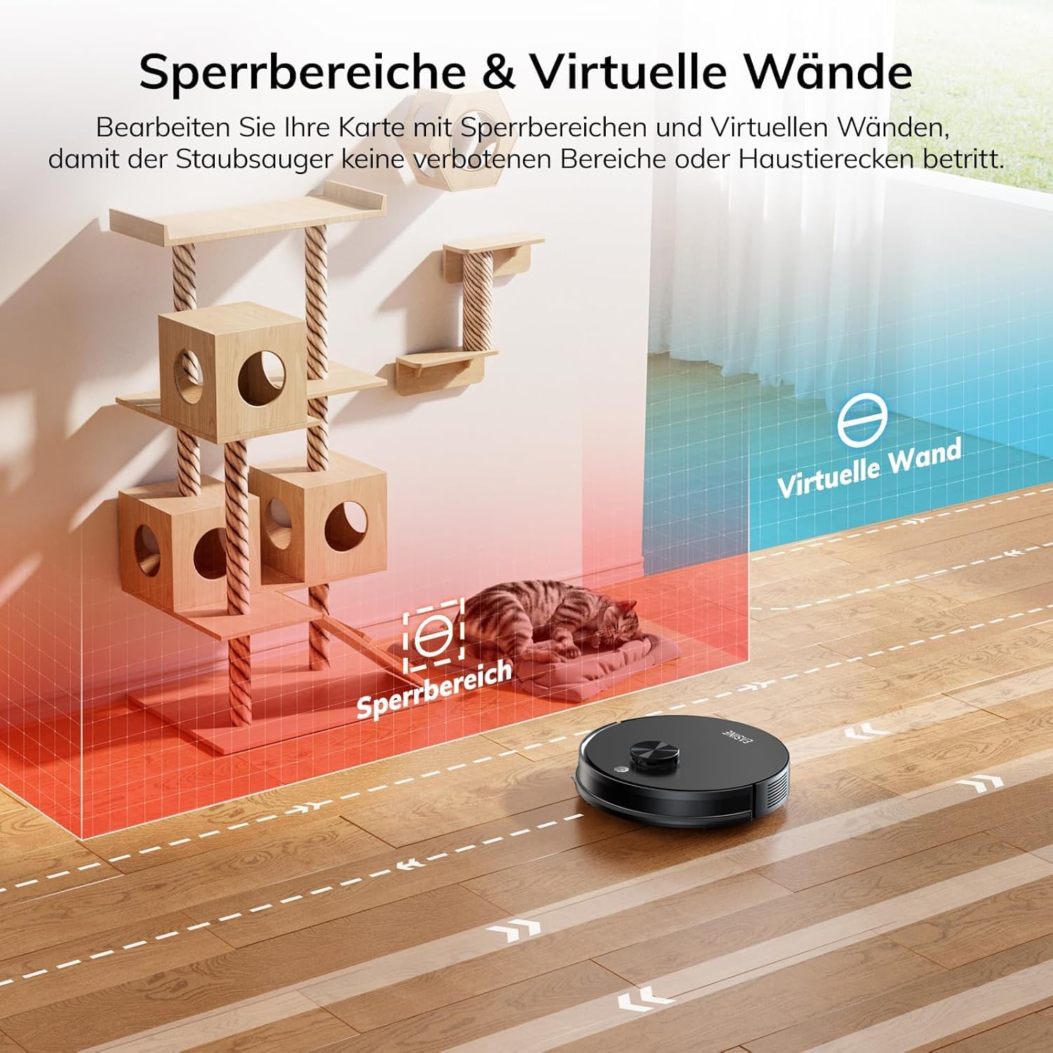 E20 Saugroboter ohne Wischfunktion Staubsauger Roboter Schwarz – Bild 5
