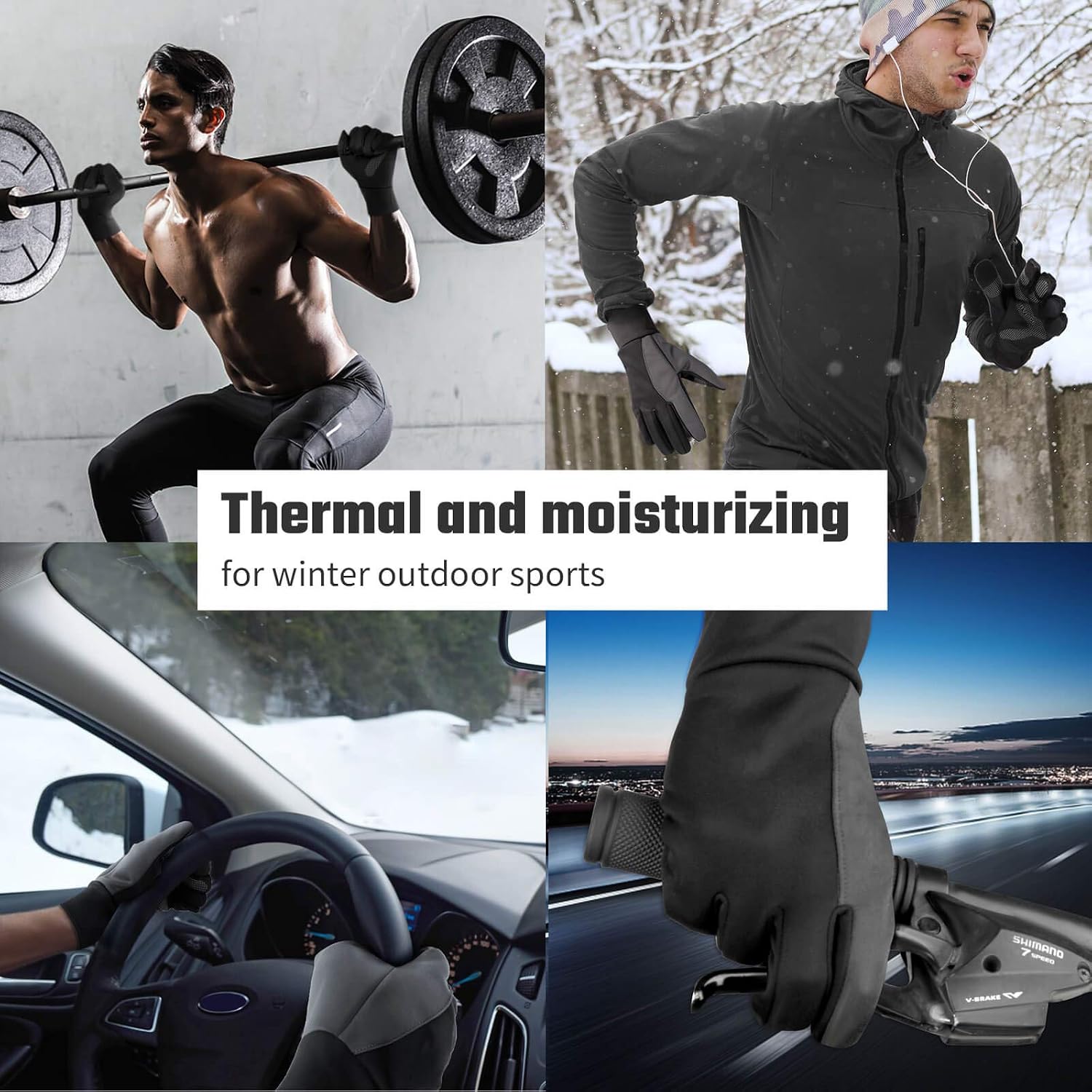 FanVince Handschuhe Herren Damen Winterhandschuhe Thermo Touchscreen Warme Fahrradhandschuhe Geschenke – Bild 5