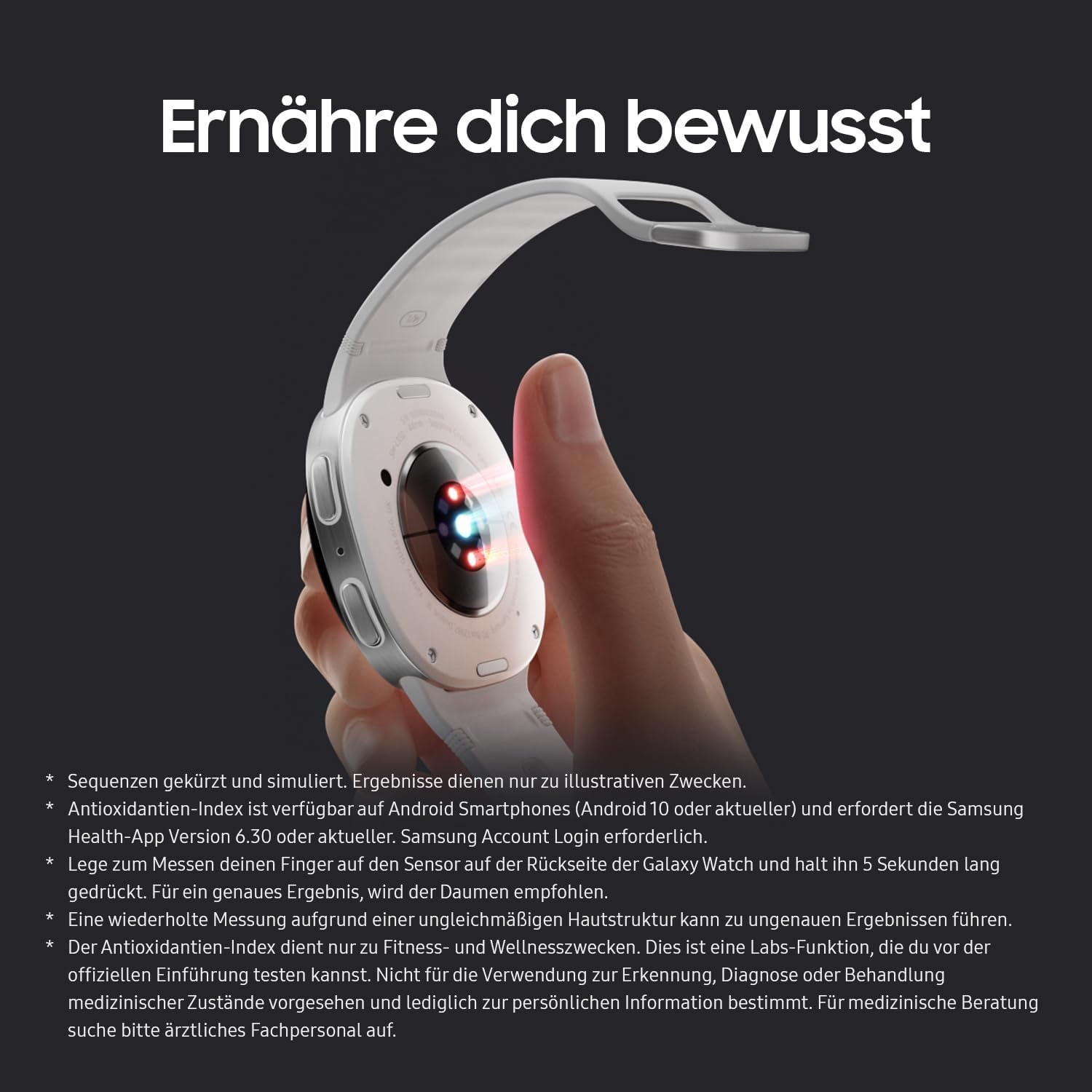Samsung Galaxy Watch8 Smartwatch mit Galaxy AI, Fitness-Uhr und Fitness-Tracker, Sport Band, Wellness- und Schlaf-Coaching, 40 mm, Bluetooth, Graphite, 3 Jahre Herstellergarantie – Bild 8