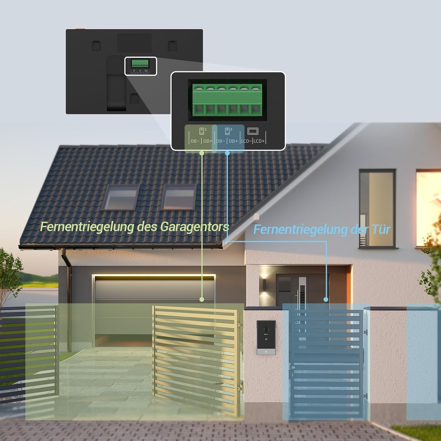 EZVIZ CP7 2K Video Türsprechanlage mit 7" Touchscreen Türklingel mit Kamera – Bild 9