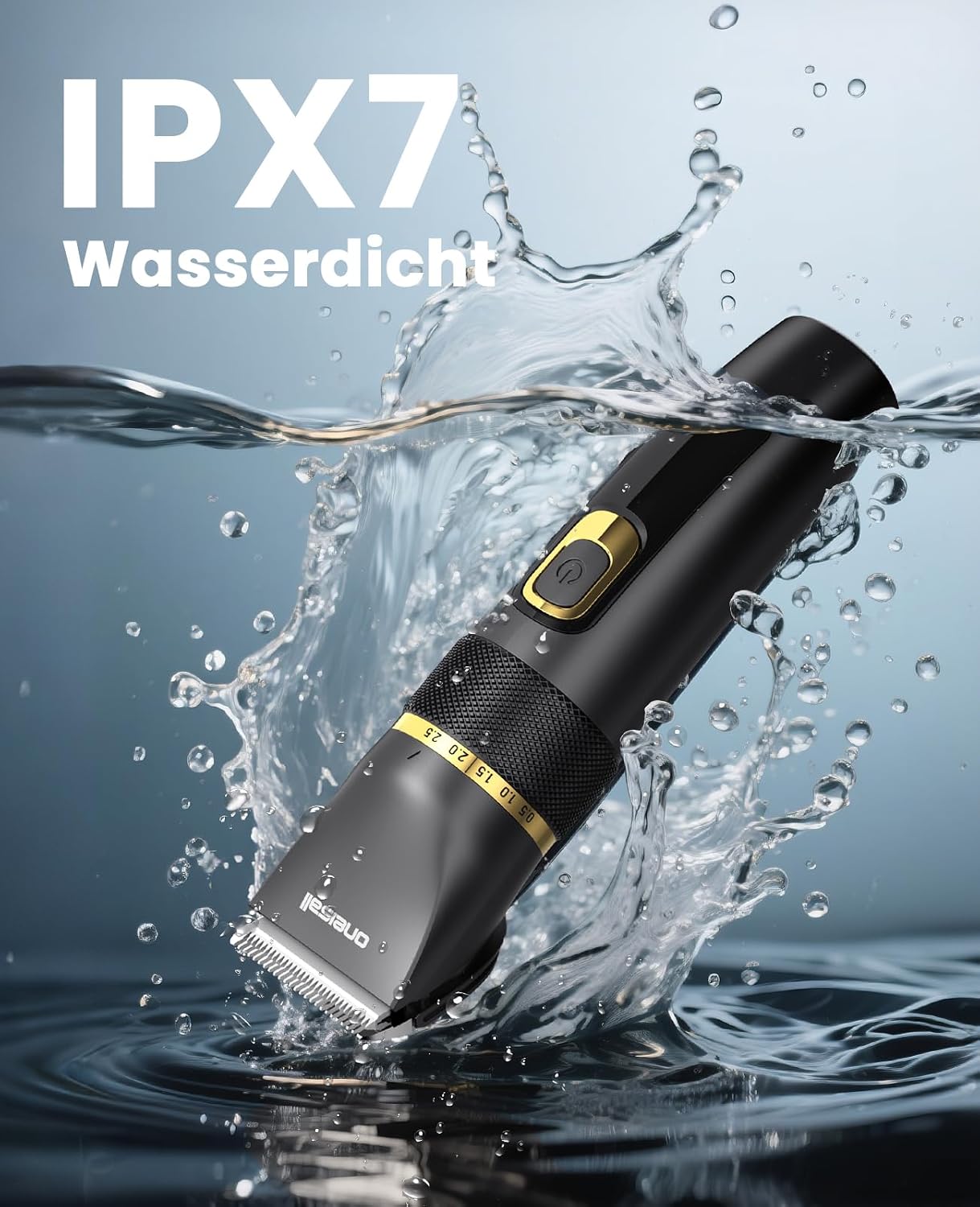 oneisall Leise Hundeschermaschine Upgrade Pro, Profi Schermaschine Hund Katze 2000mAh Wiederaufladbar, IPX7 Wasserdichtes Tierhaarschneidemaschine für die Fellpflege zu Hause – Bild 7