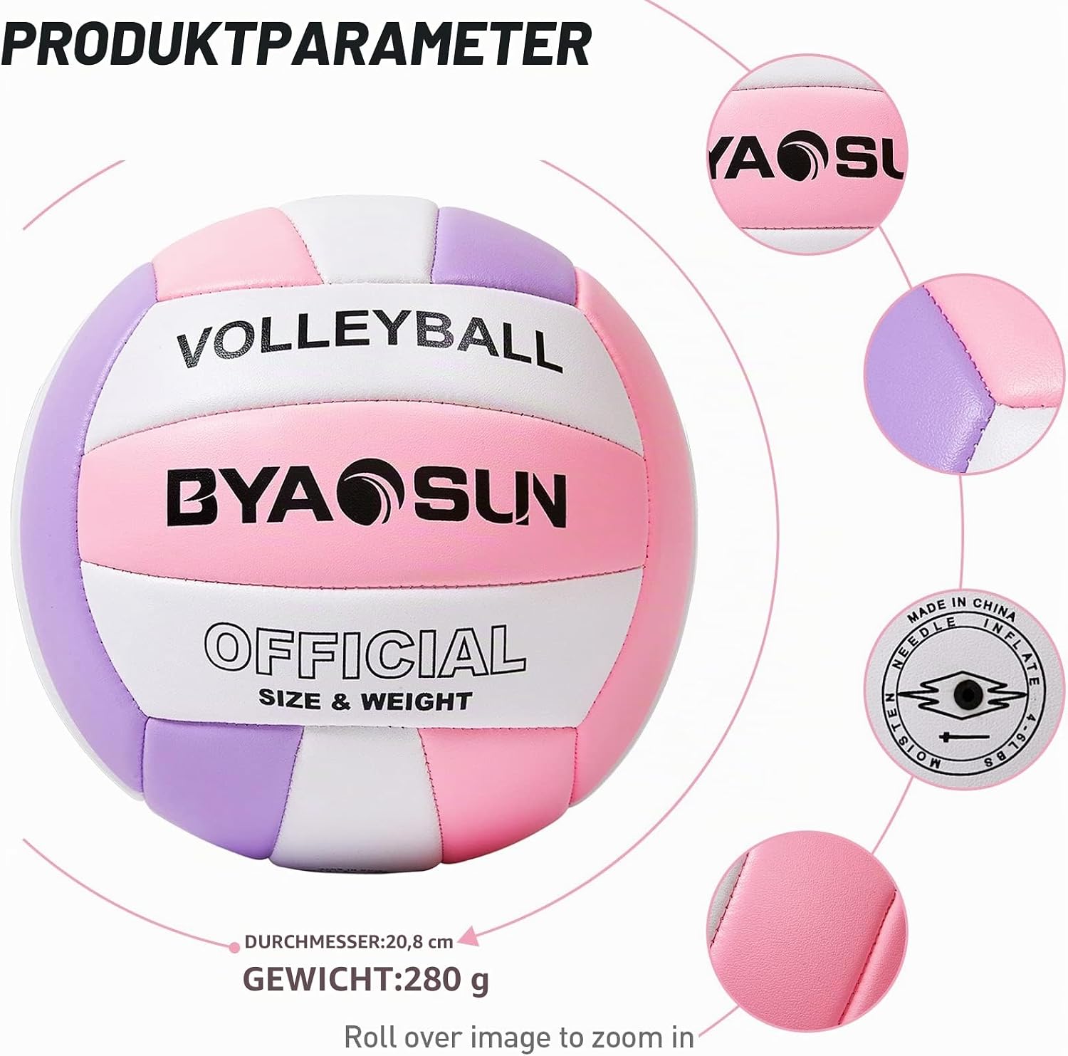 Volleyball,Beachvolleyball,Weicher Ball Größe 5 – Bild 7