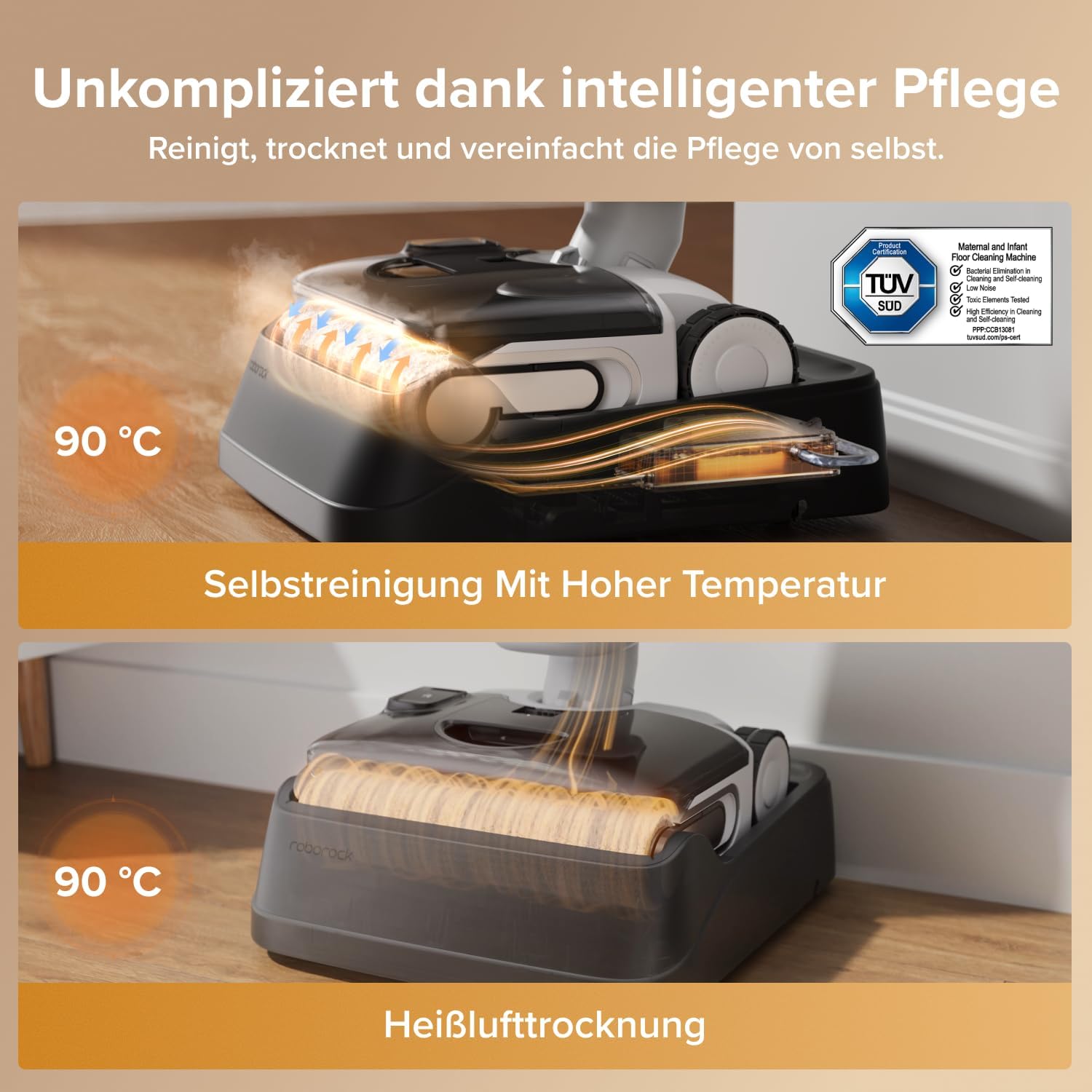 roborock F25 GT Gen 2 Nass Trockensauger, 20.000 Pa, 180° Lay-Flat Design – Bild 7