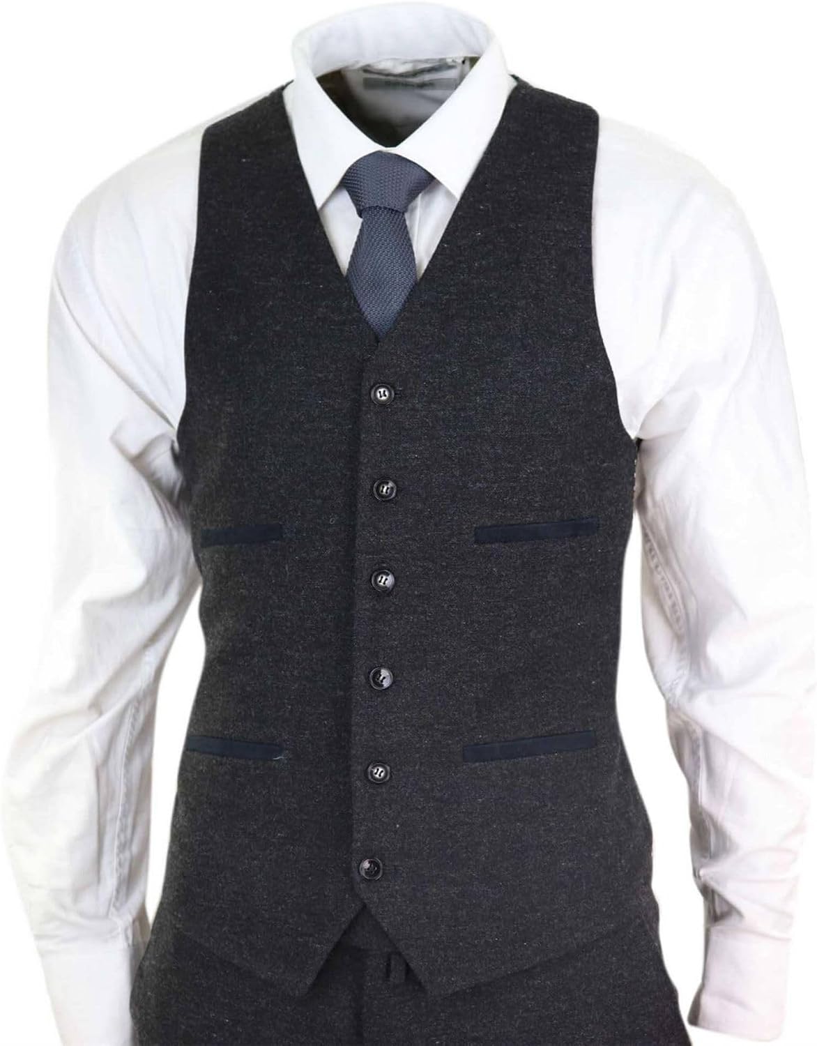 Herrenanzug 3 Teilig Wollenanteil Tweed Design 1920 Vintage Klassisch – Bild 5