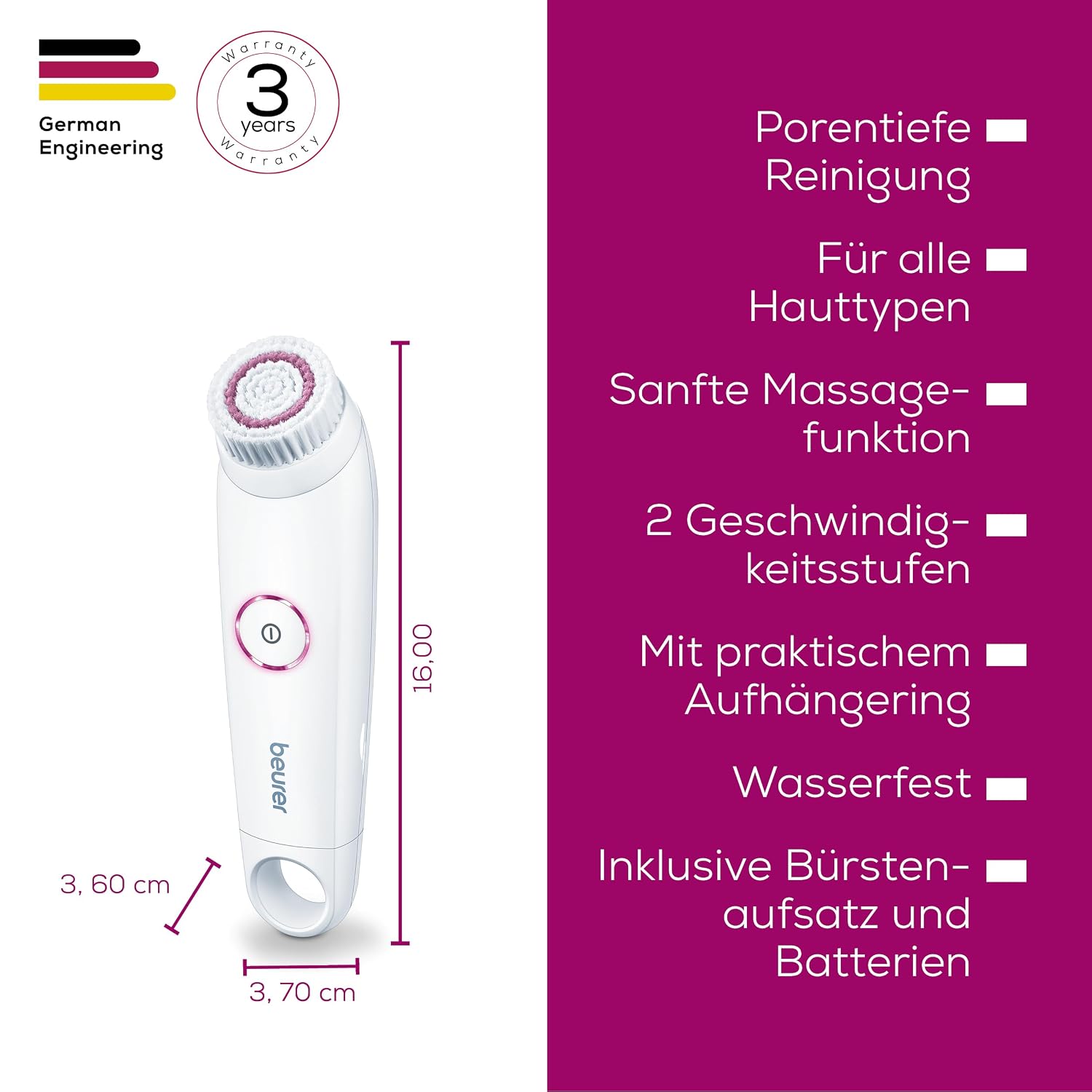 Beurer FC 45 elektrische Gesichtsreinigungsbürste – Bild 6