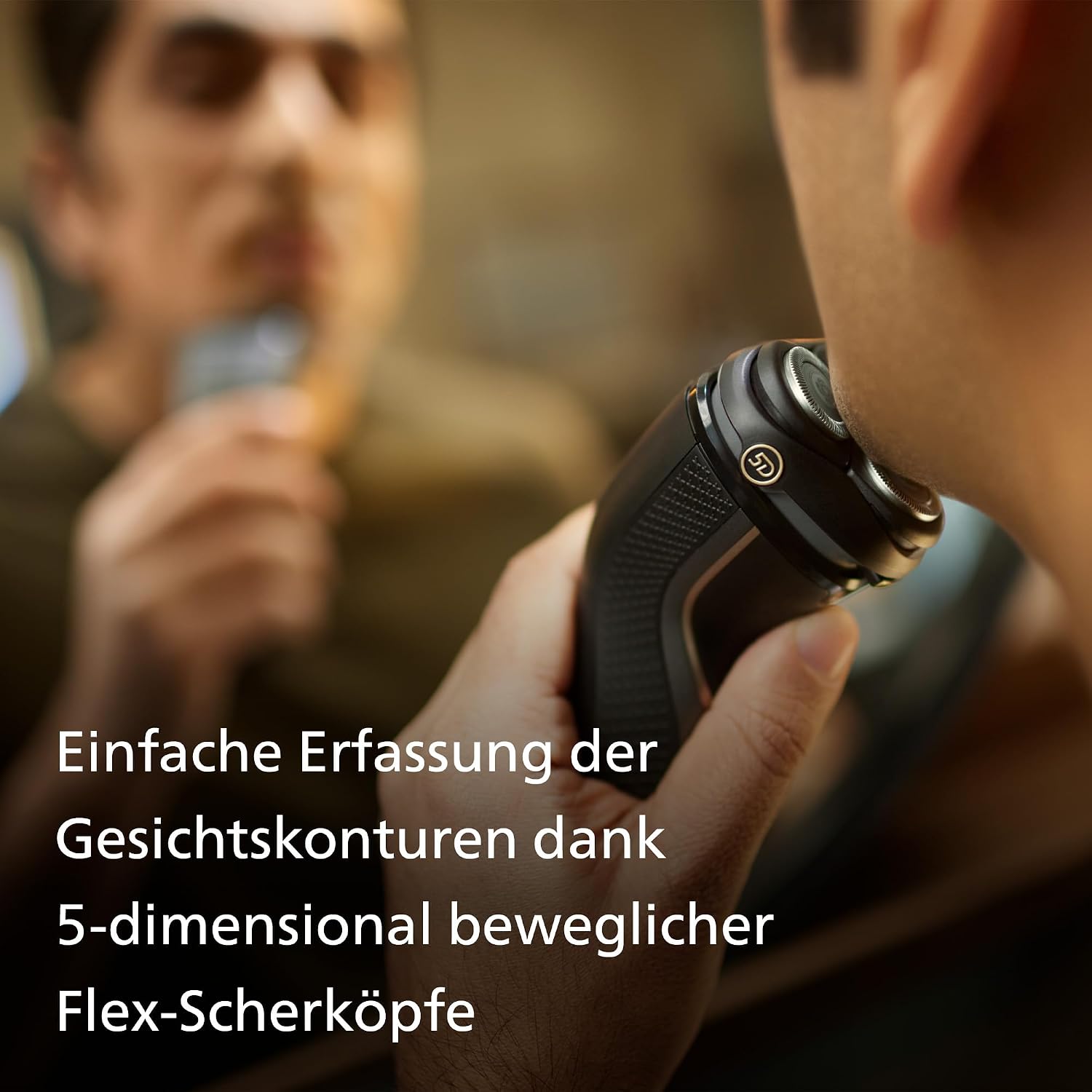 PHILIPS Shaver Series 3000 – Elektrischer Rasierer für Herren, Nass- und Trockenrasur, Schwarz, mit SkinProtect-Technologie, ausklappbarem Bartschneider, Ladestation und Reisetasche (Modell S3342/13) – Bild 4