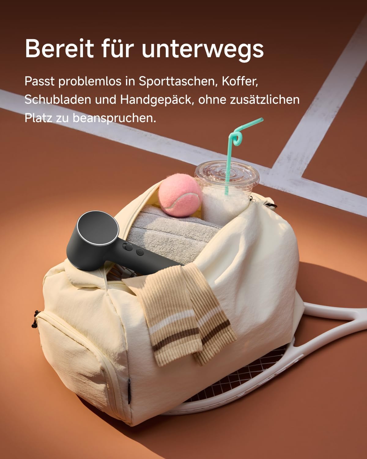 Laifen Air Pro Haartrockner, 299 g leicht, 20 m/s Luftstrom, Nachtschwarz – Bild 5