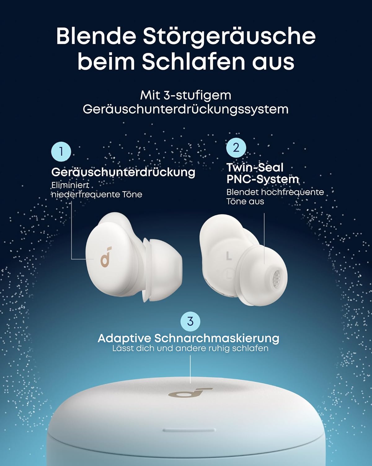 soundcore by Anker Sleep A30 Schlafkopfhörer, Geräuschmaskierung für Nächte – Bild 4