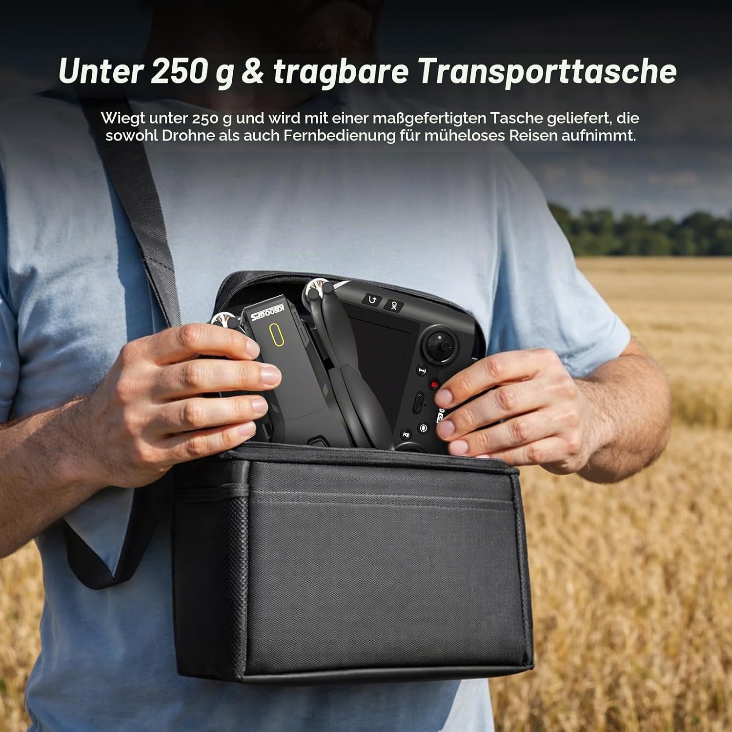GPS Drohne mit 4.5" HD Bildschirm EIS Kamera, Follow Me Modulare Batterie – Bild 4