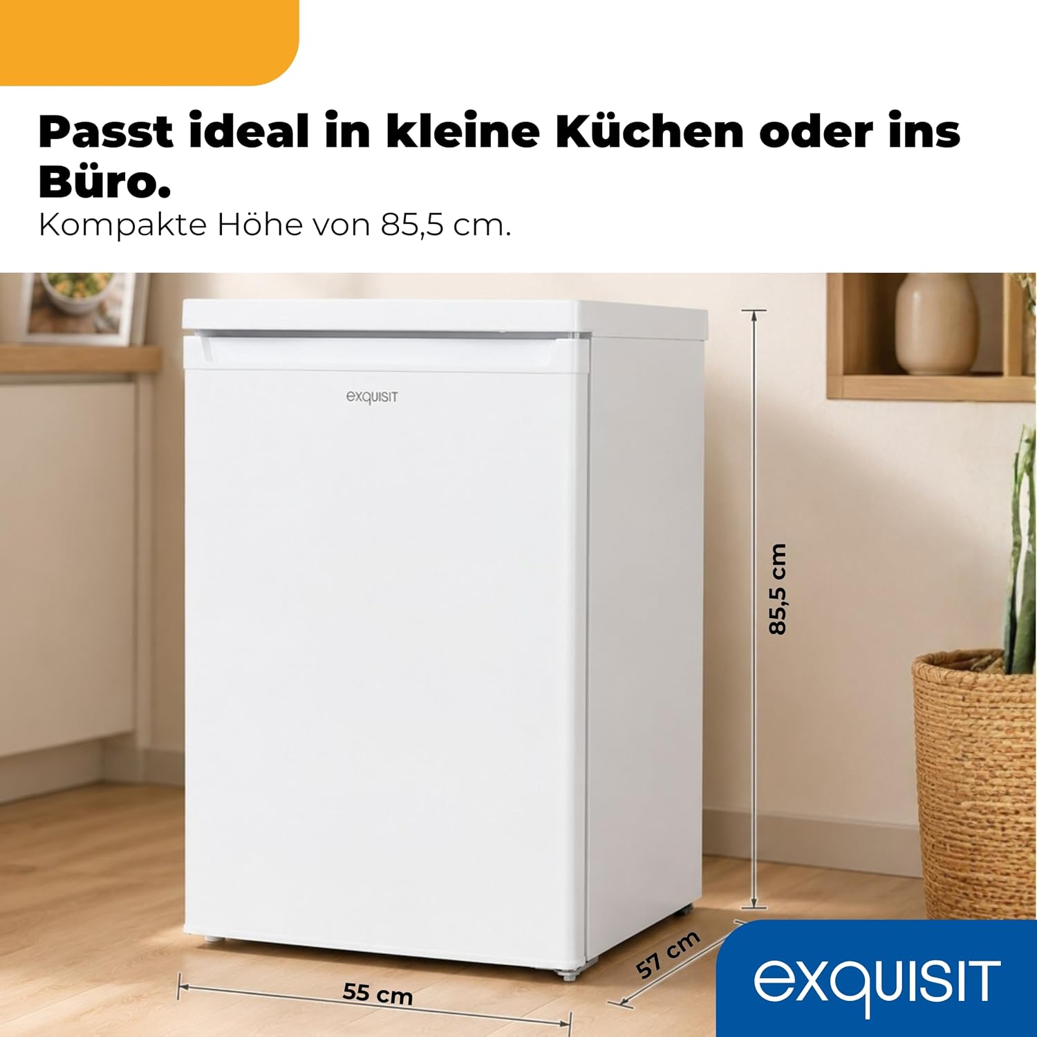 Exquisit Kühlschrank Ohne Gefrierfach - 127 L Vollraumkühlschrank - E – Bild 3