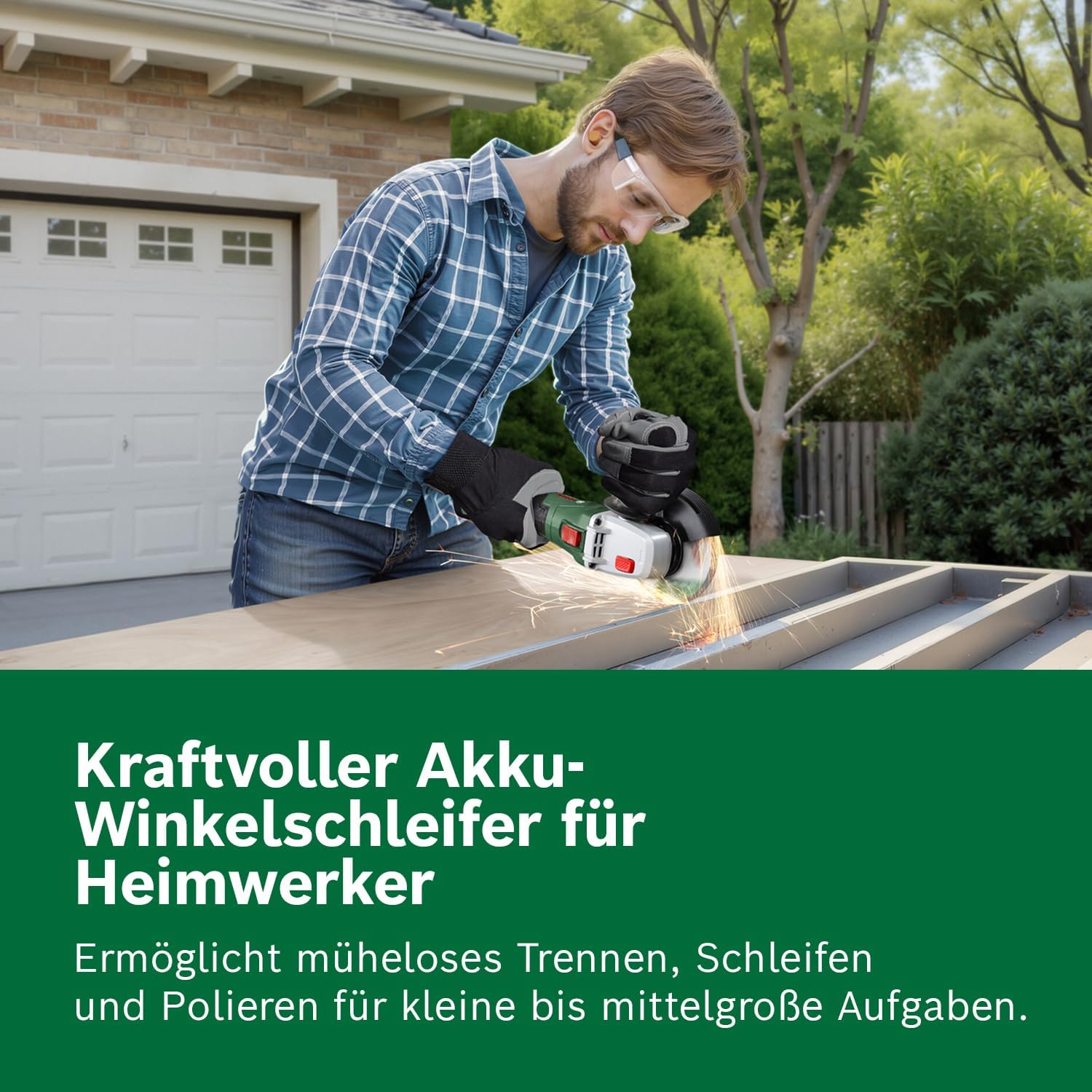 Bosch 18V System Akku-Winkelschleifer PWS 18V-70 (Für kleine bis mittlere Trenn- und Schleifarbeiten; Scheibendurchmesser: 115 mm) – Bild 3