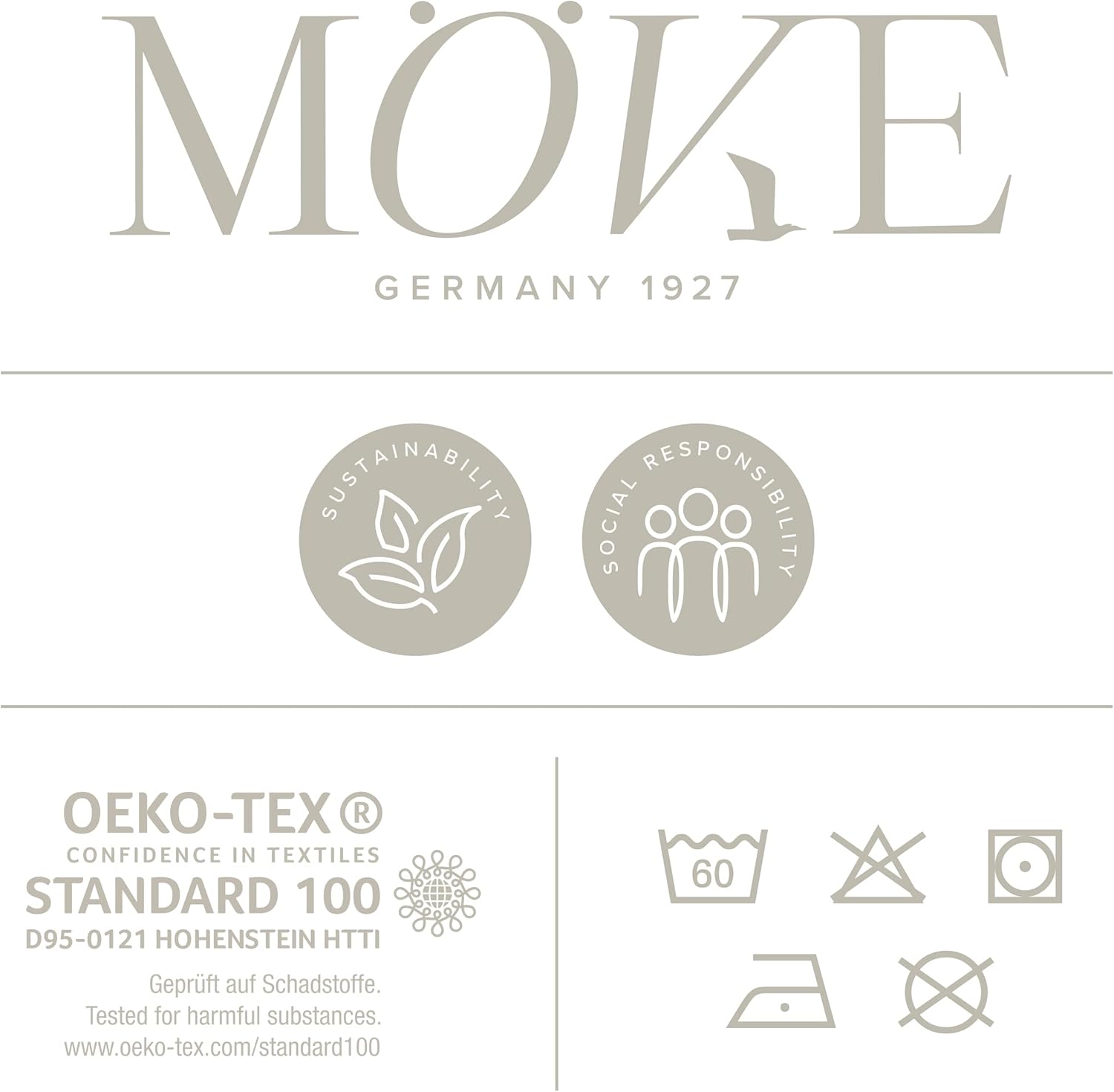 Möve Superwuschel Bademantel mit Kapuze, Größe M, Stone – Bild 6