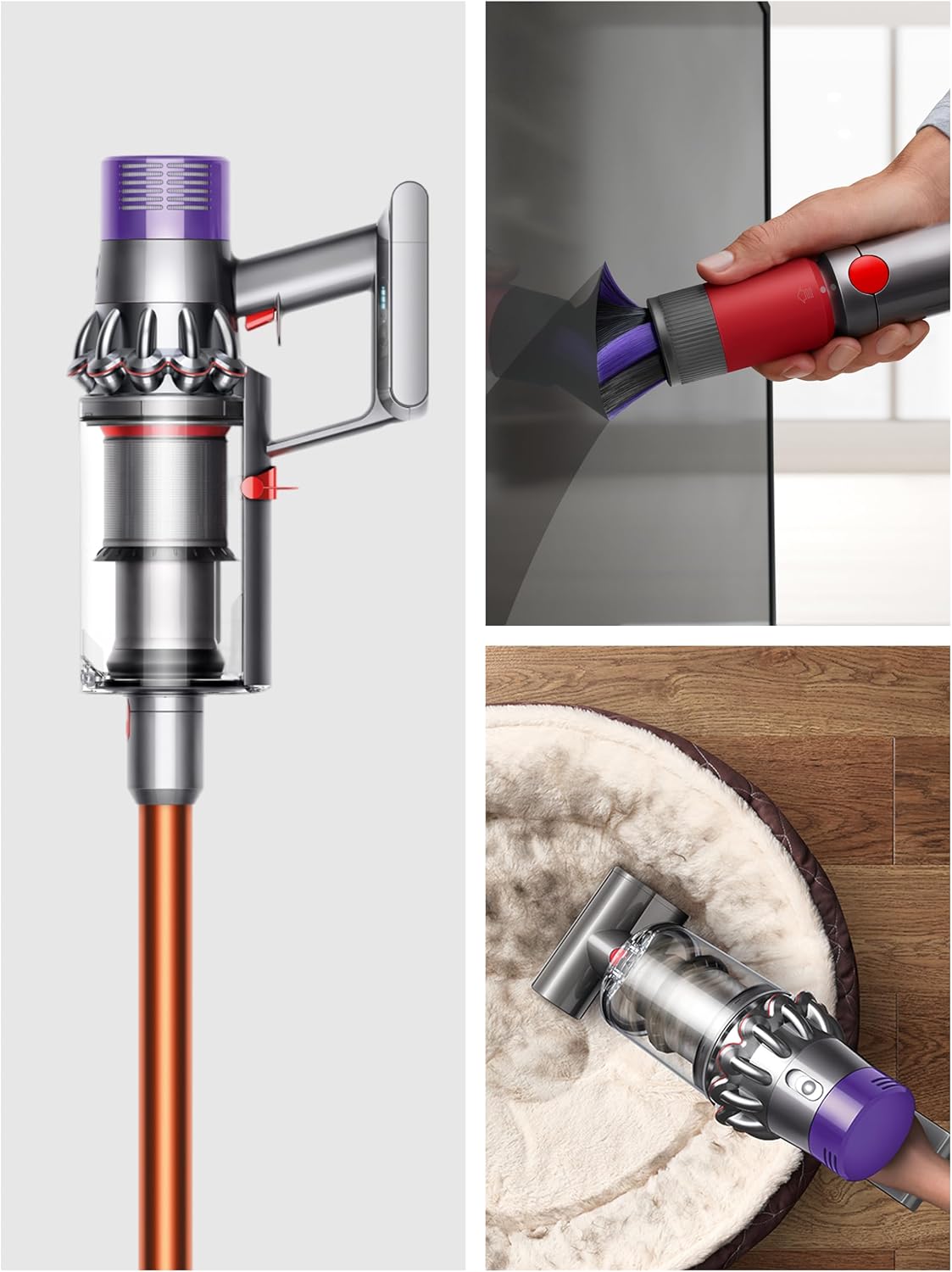 Dyson Cyclone V10 Kabelloser Staubsauger, Nickel und Kupfer, 150 Airwatt – Bild 4