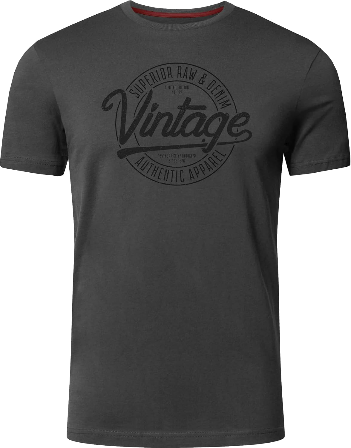 FULL TIME SPORTS Herren Baumwolle T-Shirt 4er Set Pack PRINT-001 – Bild 3