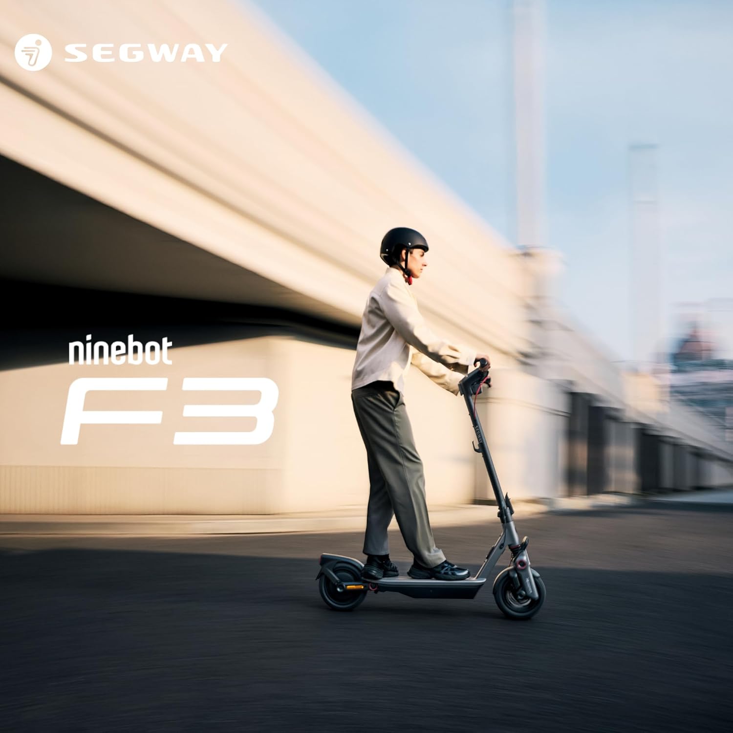 Segway-Ninebot F3 D, E-Scooter mit Straßenzulassung für Erwachsene, 70km Reichweite im Eco-Modus, 120kg Tragfähigkeit, doppelte hydraulische Federung, Smart Display, Schwarz – Bild 2