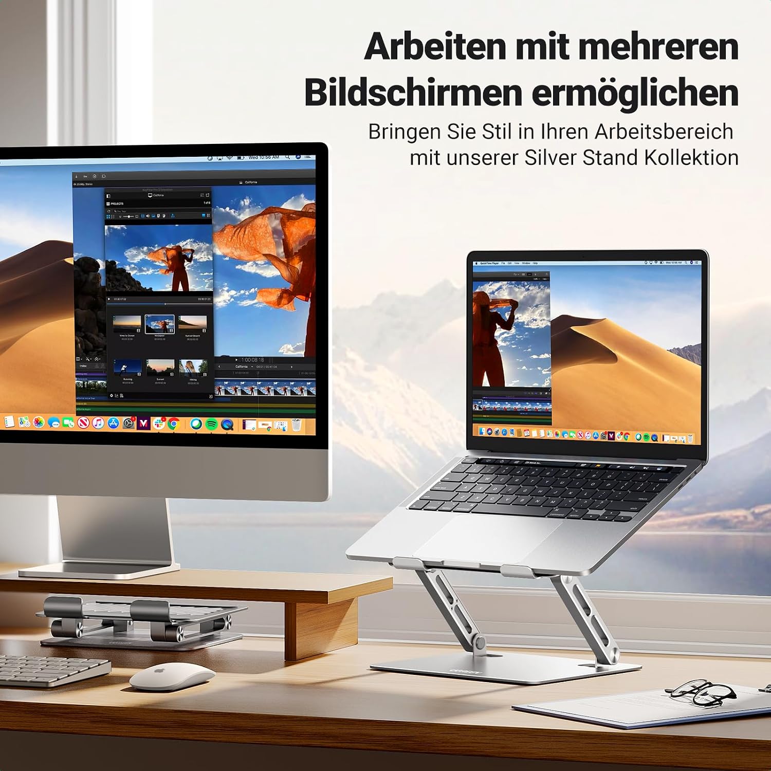 UGREEN Laptop Ständer Aluminium Höhenverstellbarer Laptop Stand 10-17.3" – Bild 5