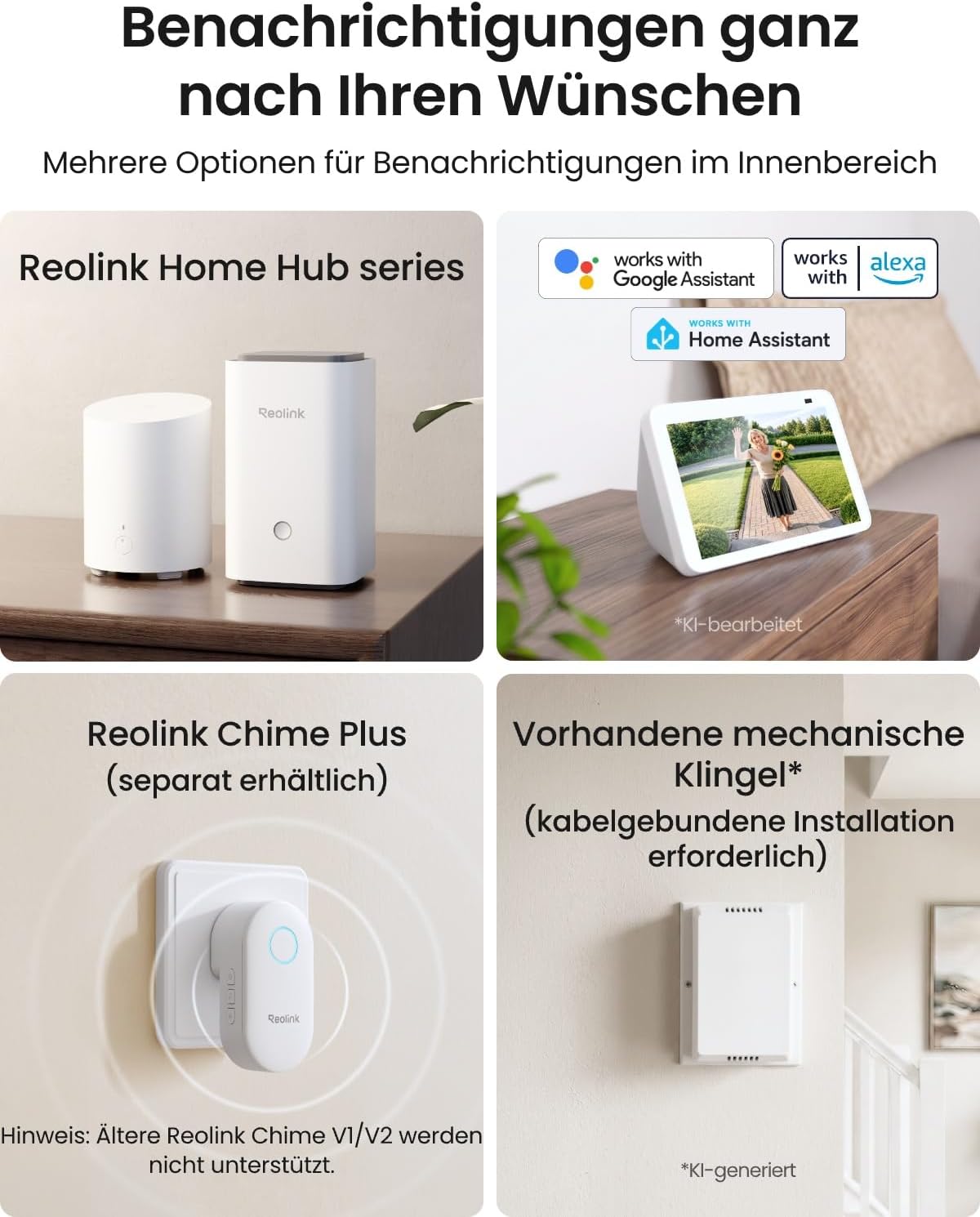 Reolink Akku Türklingel mit Kamera (Gen 2.), 2K 4MP, 1:1 Kopf‑Fuß‑Ansicht – Bild 5