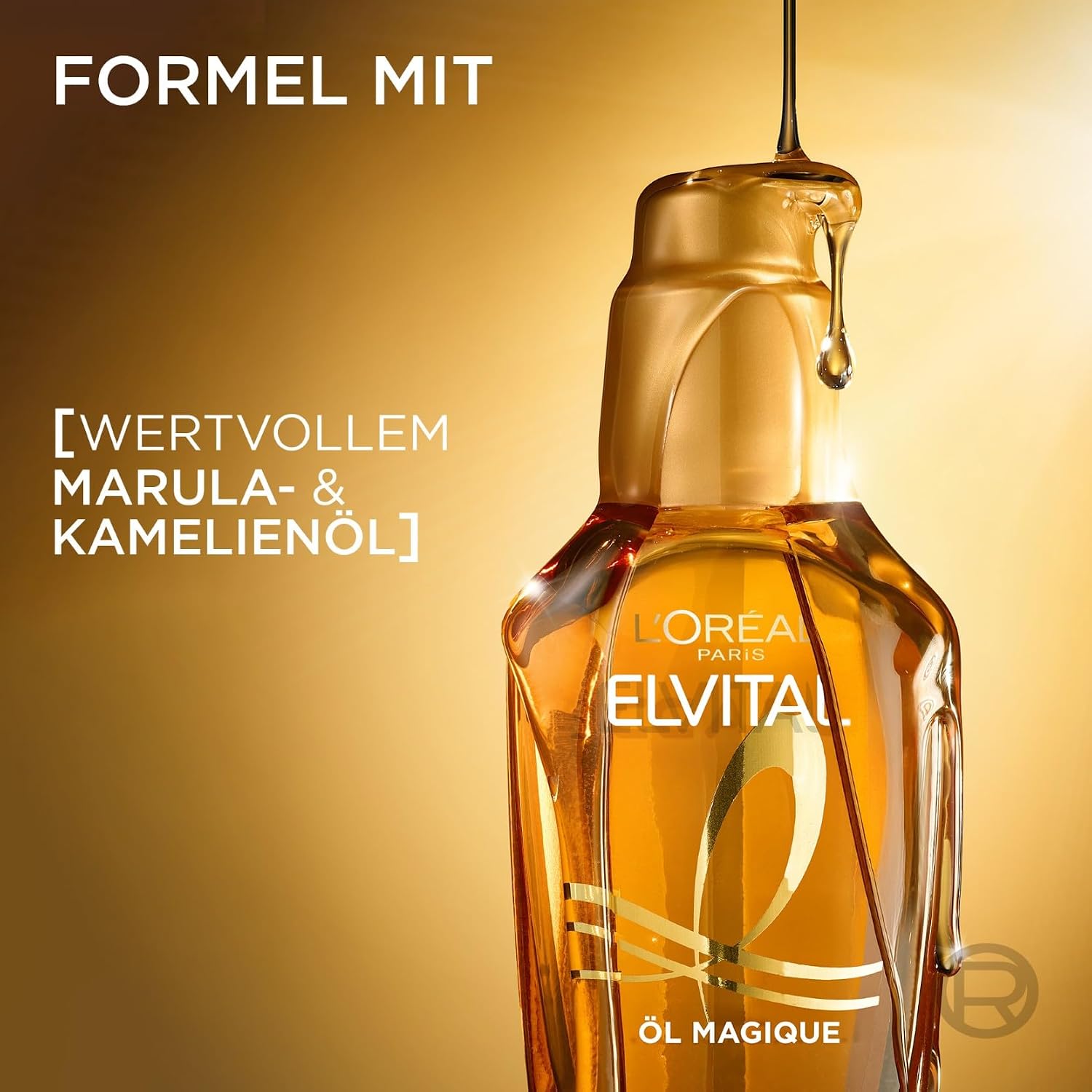 L'Oréal Paris Elvital Öl Magique Veredelndes Haaröl, für alle Haartypen, gegen Frizz und Austrocknen, mit 6 kostbaren Blütenölen, für Glanz und Geschmeidigkeit, Hitzeschutz bis 230 °C, 1 x 100ml – Bild 5