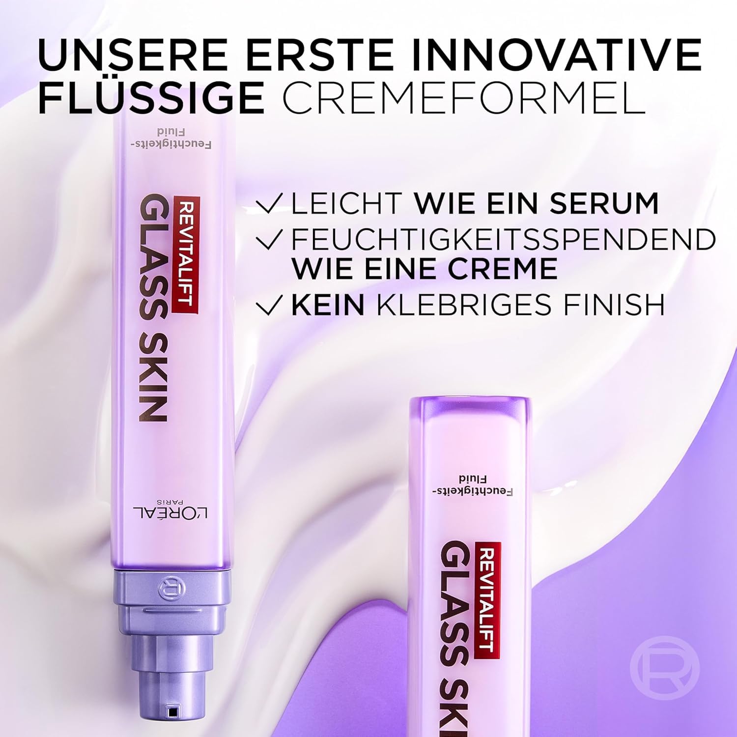 L'Oréal Paris Glass Skin Feuchtigkeitsfluid, für Aufpolsterung & Glow, 70ml – Bild 6