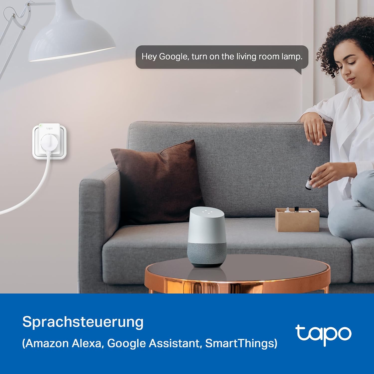 TP-Link Tapo Smart WLAN Steckdose P110 mit Energieverbrauchskontrolle, Smart Home Alexa funktioniert mit Google Home, Sprachsteuerung, Fernzugriff, Kein Hub notwendig, Mini – Bild 5