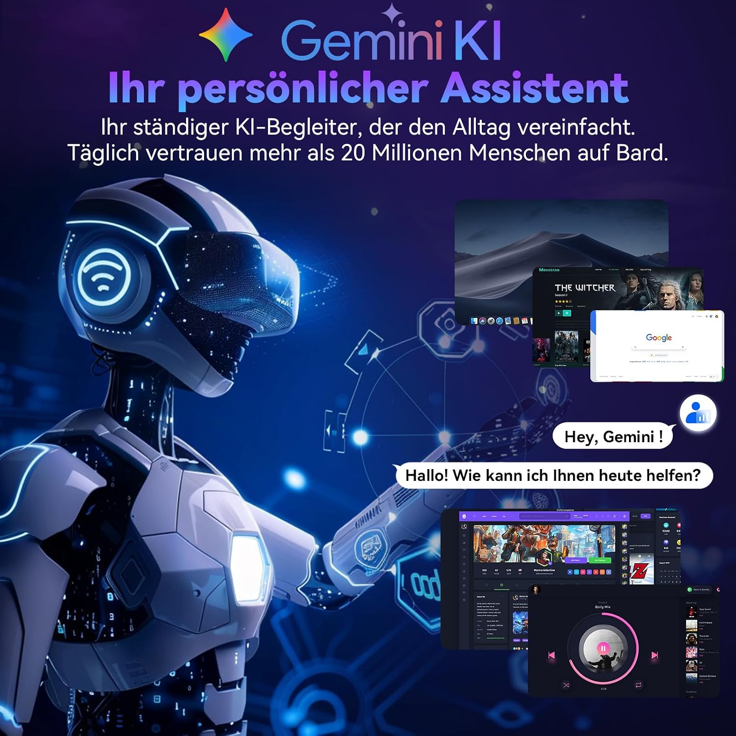 11 Zoll Tablet mit Tastatur|Android 16 mit Gemini AI|32GB RAM + 128GB ROM (1TB TF) 1920*1200 FHD 90Hz Display| Unisoc T7250 Octa-Core|5MP+8MP Duale Kamera| Face ID| Widevine L1| 8000mAh|GPS (Grau) – Bild 3