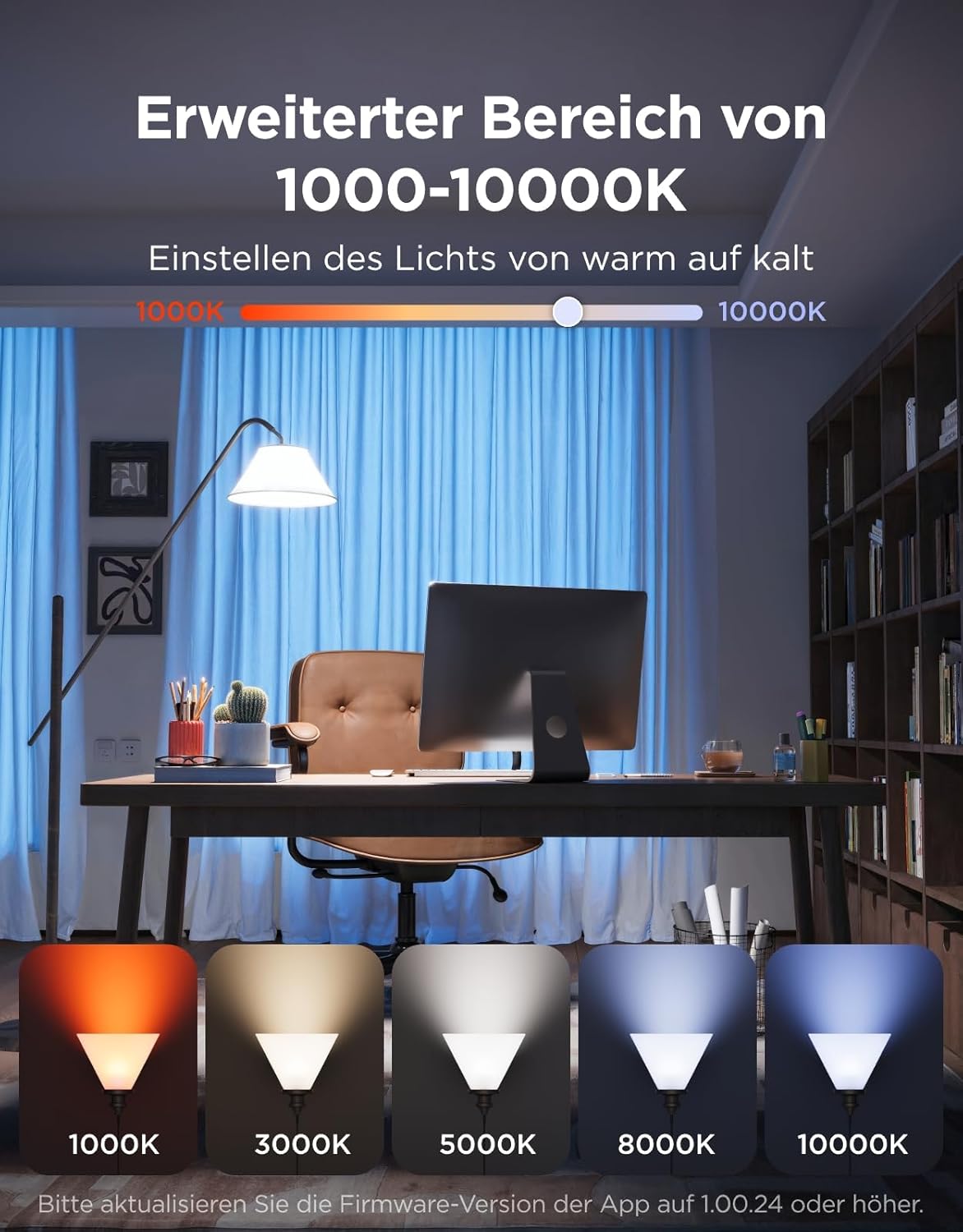 Govee E27 LED Smart Glühbirne, 1600 Lumen RGBWW, A21 dimmbar, 1 Stück – Bild 4