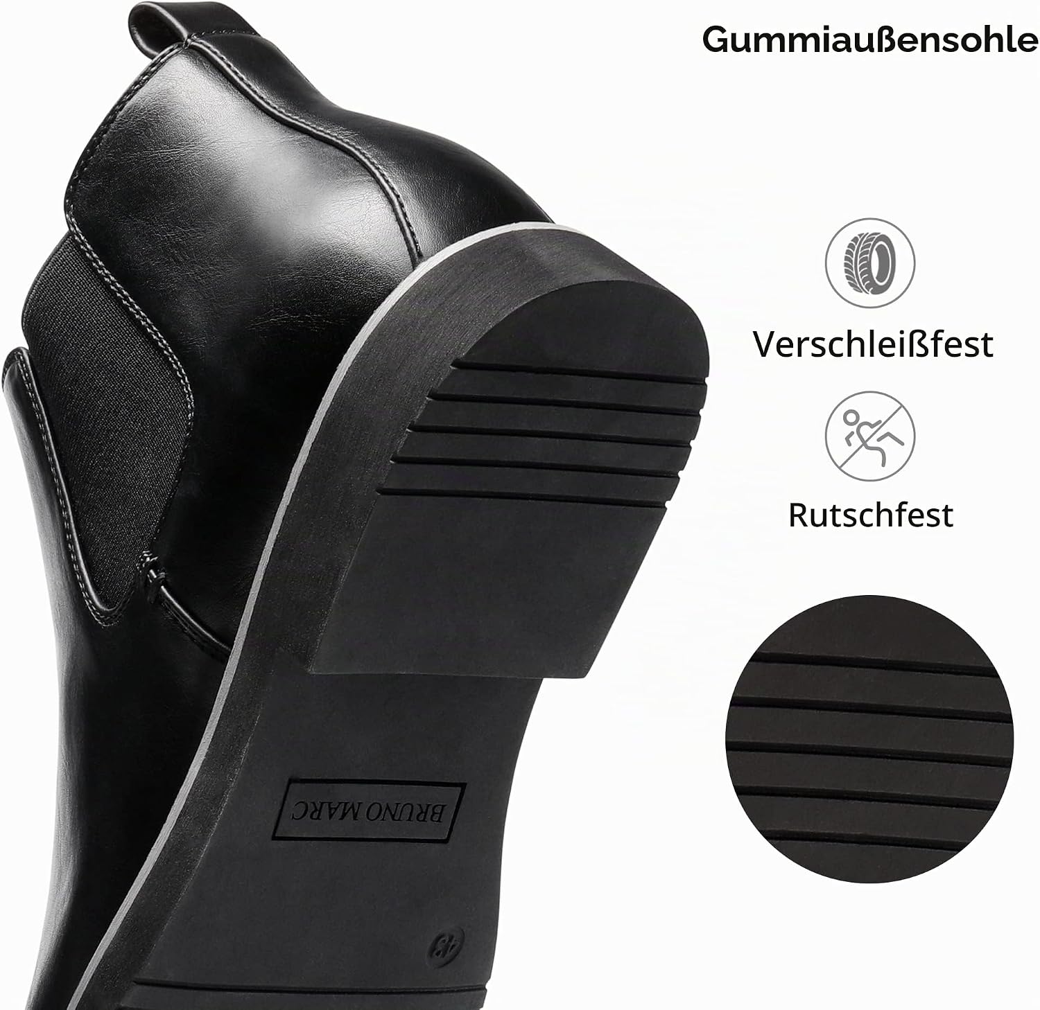 Bruno Marc Herren Stiefel Chelsea Boots Stiefeletten – Bild 5