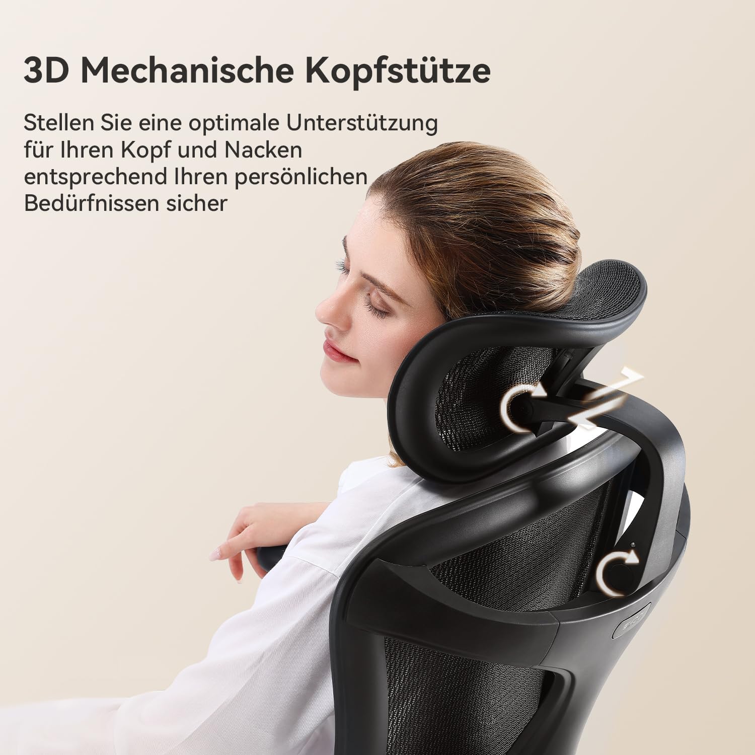 SIHOO Doro C300 Bürostuhl Ergonomisch mit Dynamischer Lendenwirbelstütze – Bild 5