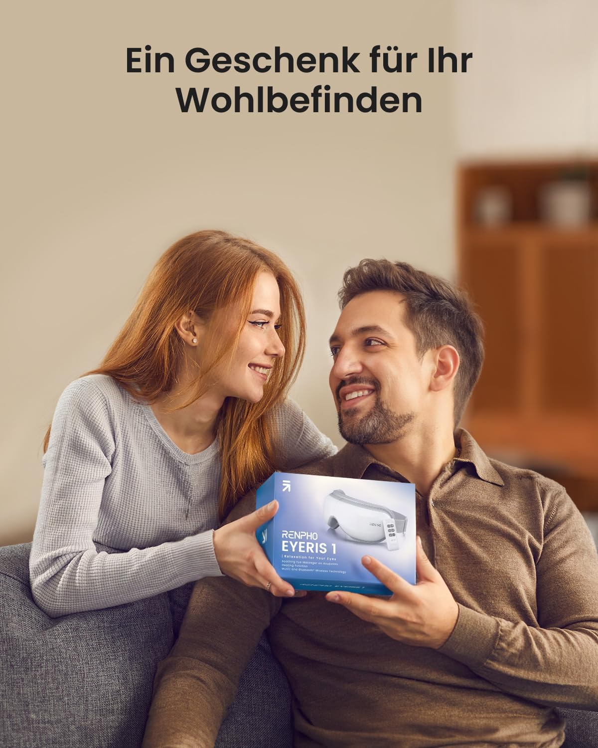 RENPHO Augenmassagegerät mit Wärme, Schlafmaske mit Fernbedienung – Bild 2