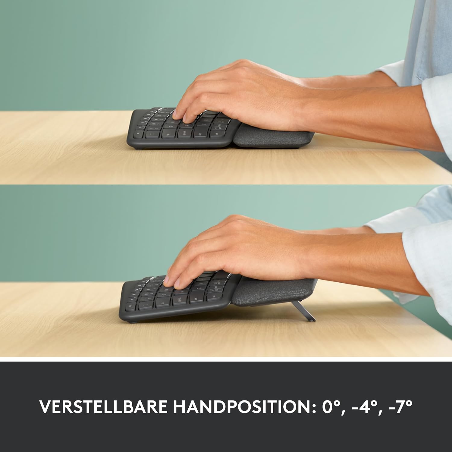 Logitech ERGO K860 kabellose ergonomische Tastatur – geteilte Tastatur – Bild 9