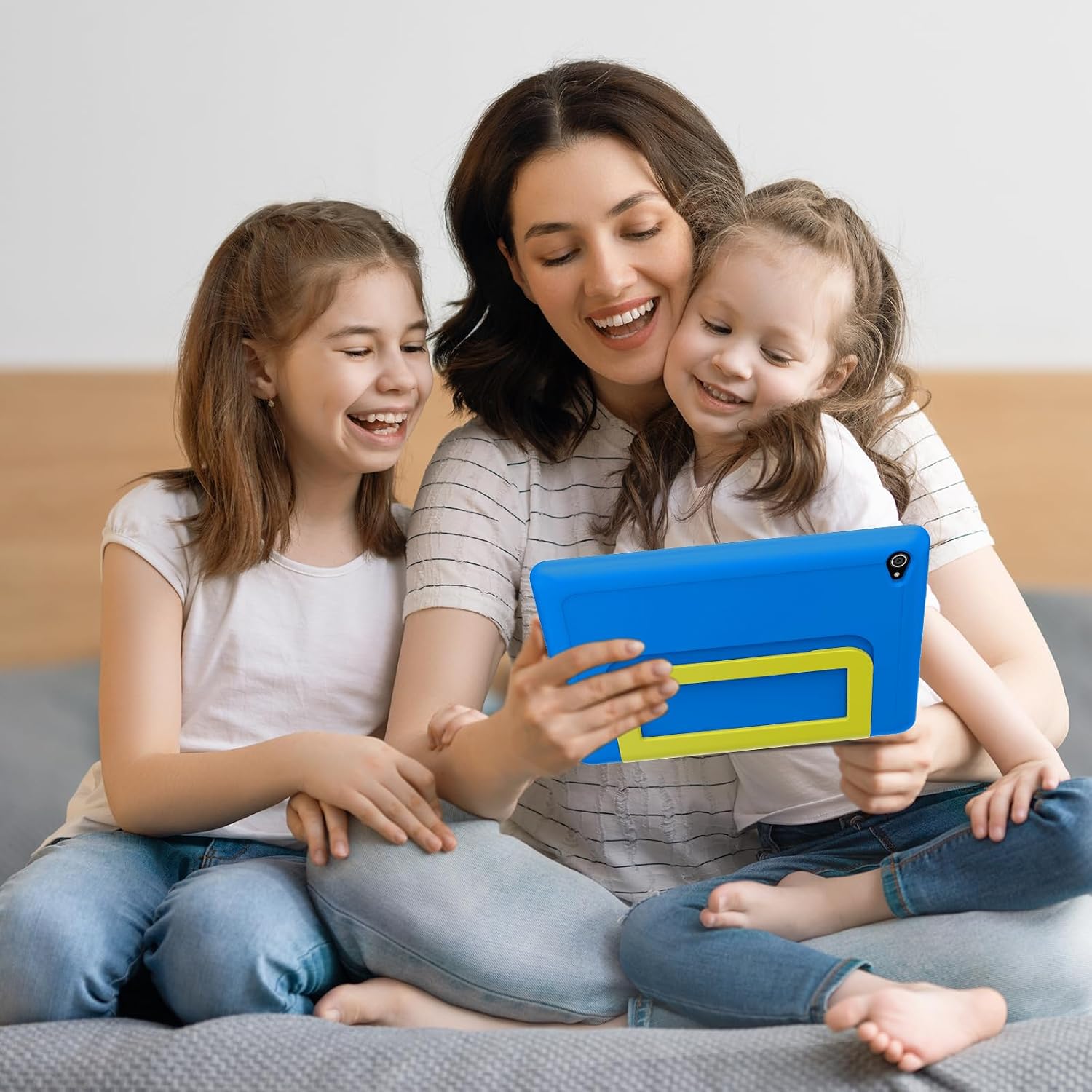 Kinder Tablet 10 Zoll, Android Tablet für Kinder mit 20 GB RAM+64GB ROM(TF 1TB), Octa Core, Wi-Fi 6G, Widevine L1, 5000mAh, Type-C, Sturzsicherer Schutzhülle Blau – Bild 7