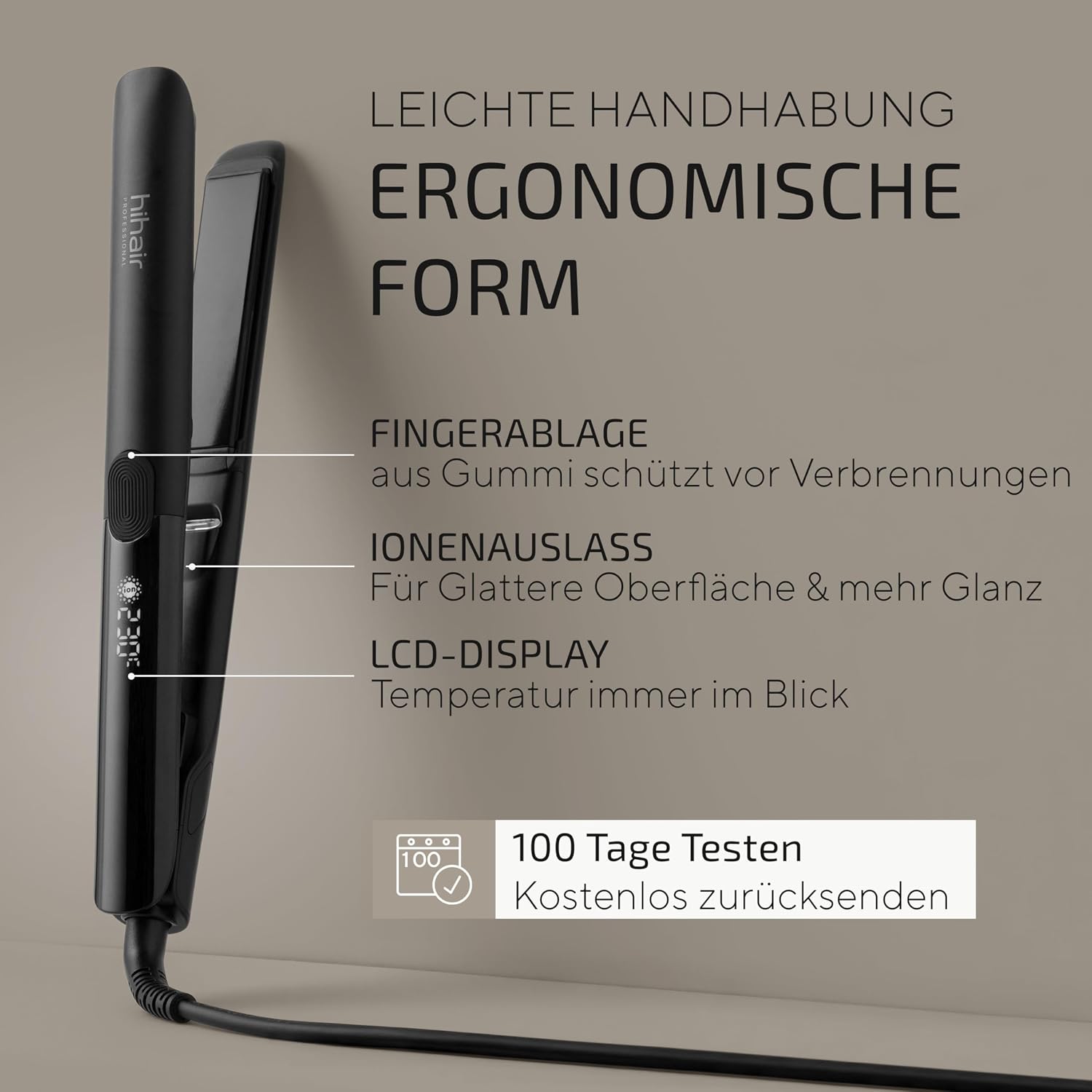 Glätteisen – Testsieger 2026* – 4 Jahre Garantie – 100 Tage testen – Bild 3