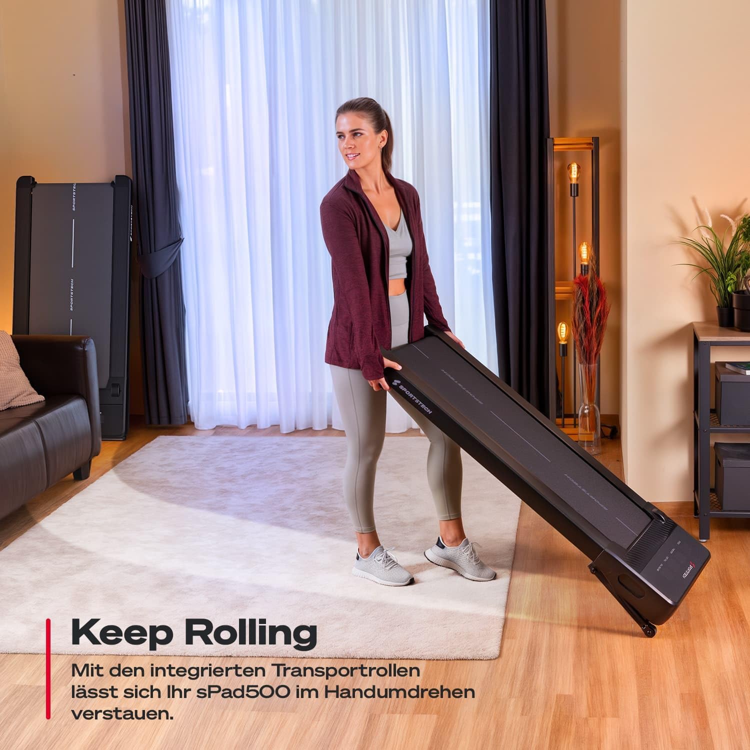 Sportstech, Walking Pad klappbar für Homeoffice + 180 kg belastbar sPad – Bild 8
