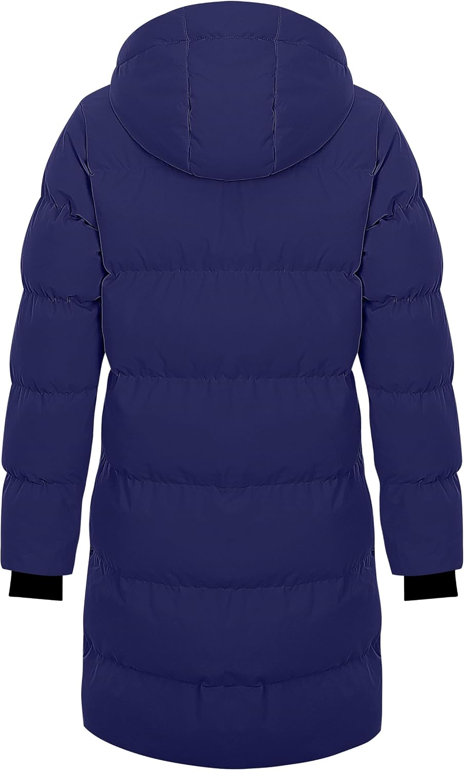Winterjacke Damen Lang Steppmantel Wintermantel Warm Winddicht mit Kapuze – Bild 3