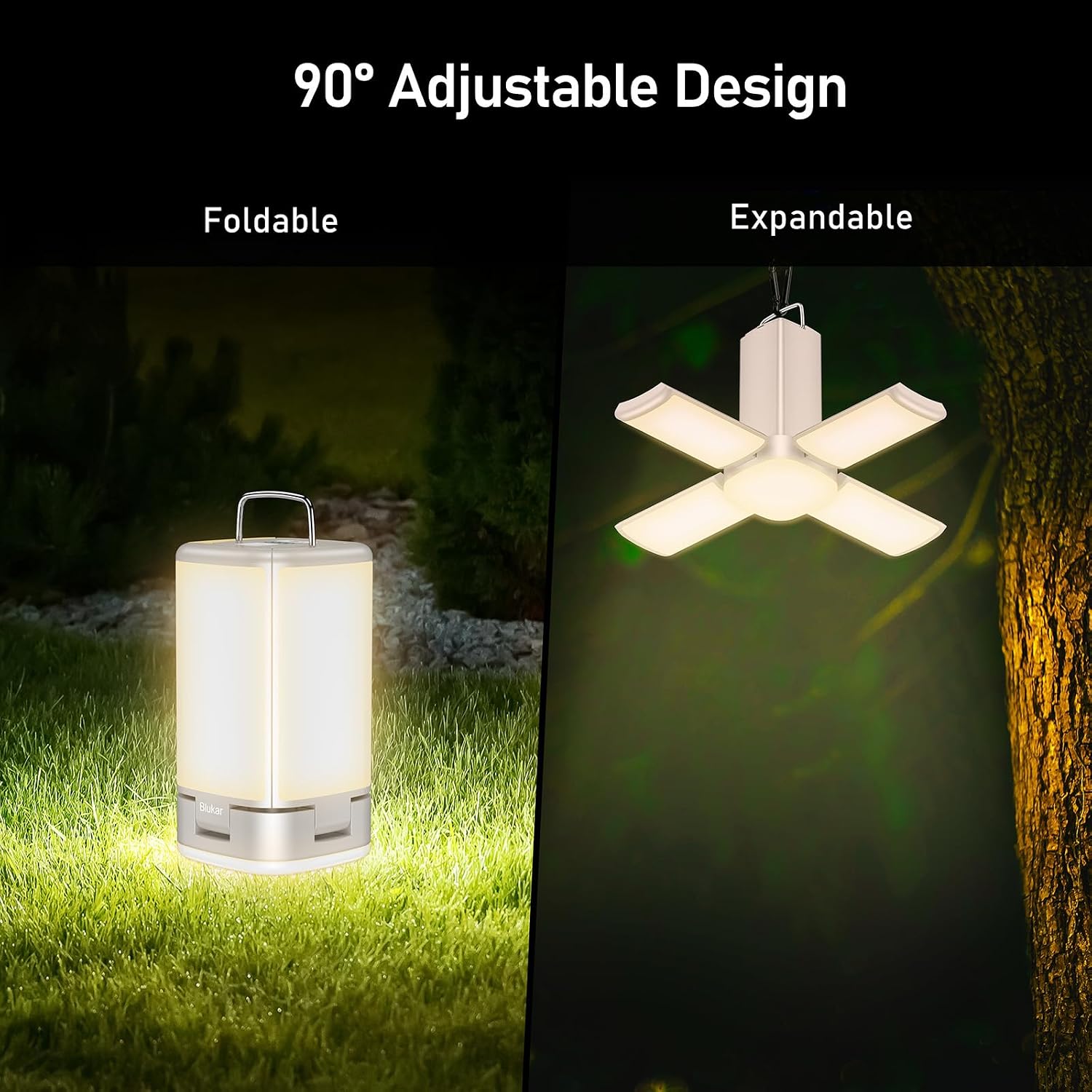 Blukar LED Campinglampe, Superhell 116 LEDs Camping Laterne mit 7 Lichtmodi – Bild 3