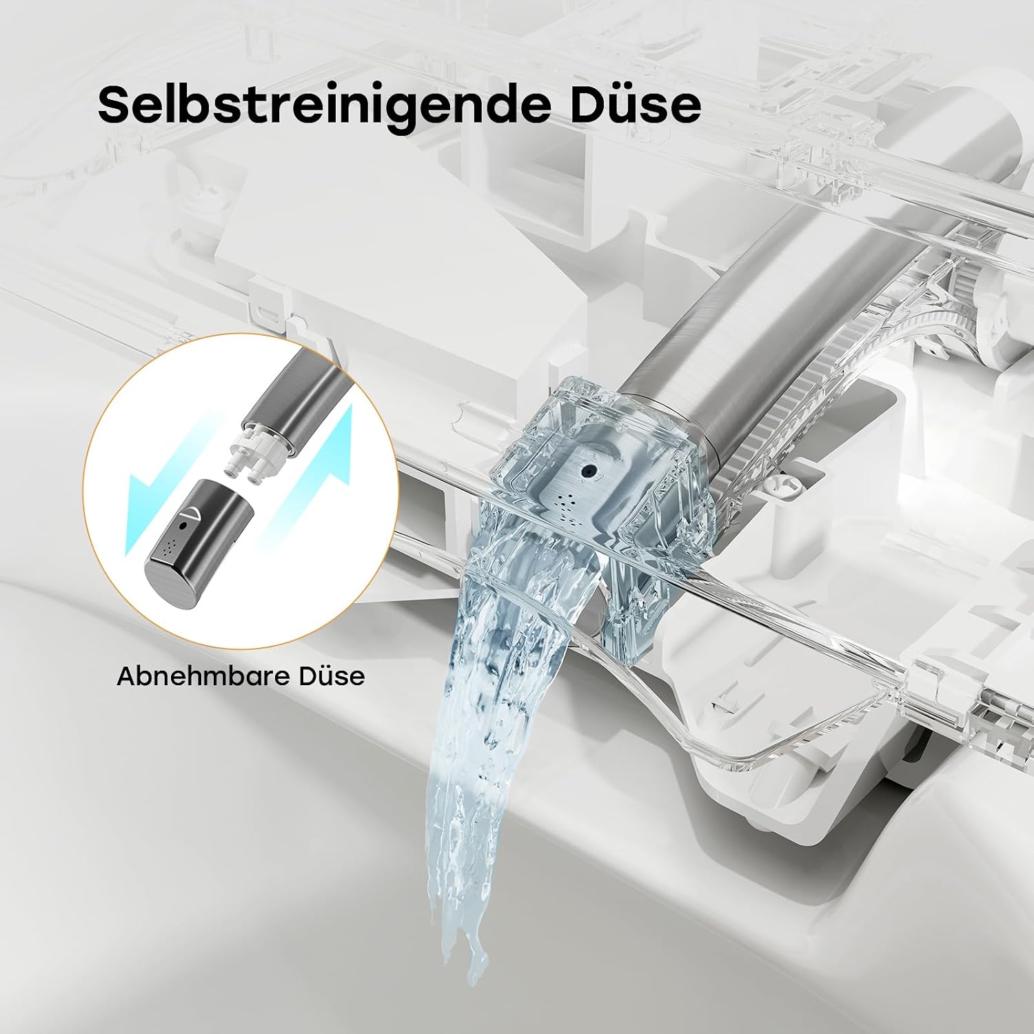 HOROW G07 Intelligente Dusch WC Spülrandlos mit Selbstreinigende Düse – Bild 6