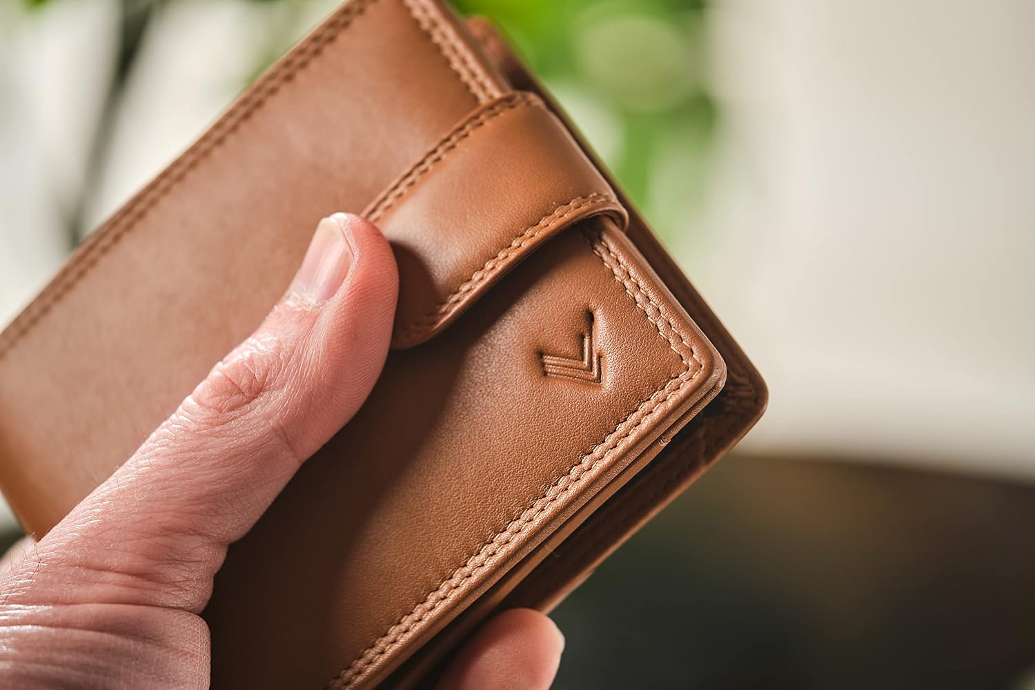 Geldbörse Herren Echtes Leder Münzfach Reißverschluss RFID Portmonee – Bild 9