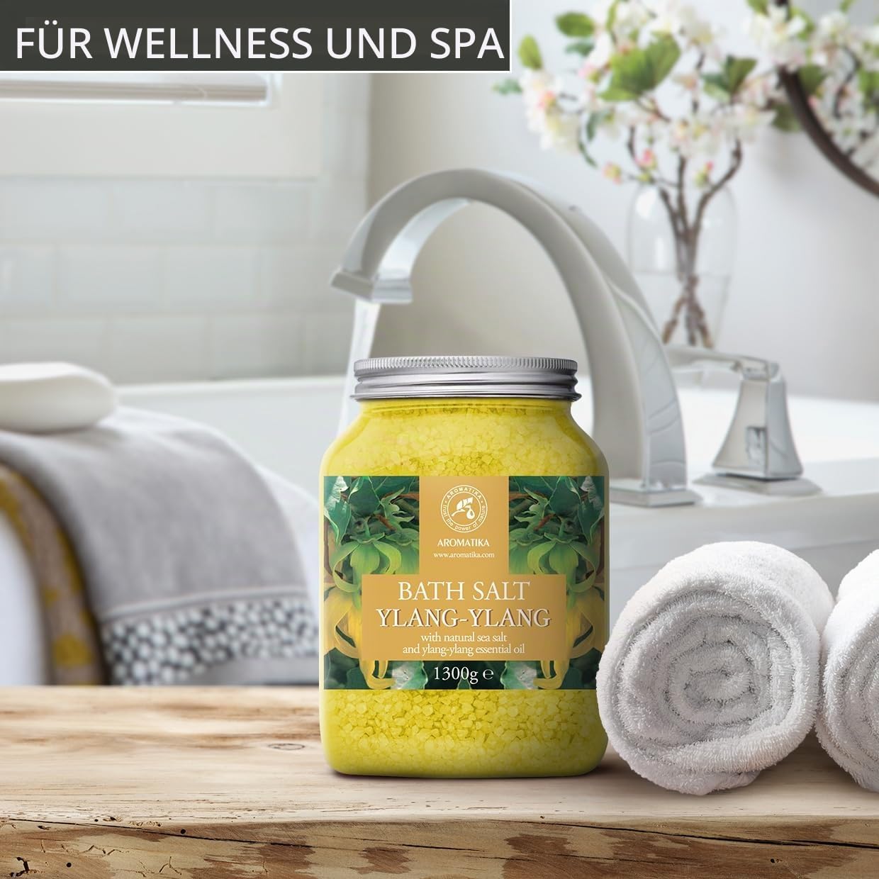Badesalz Ylang Ylang 1300 g - Meersalz mit ätherischen Ylang Ylang Öl – Bild 8