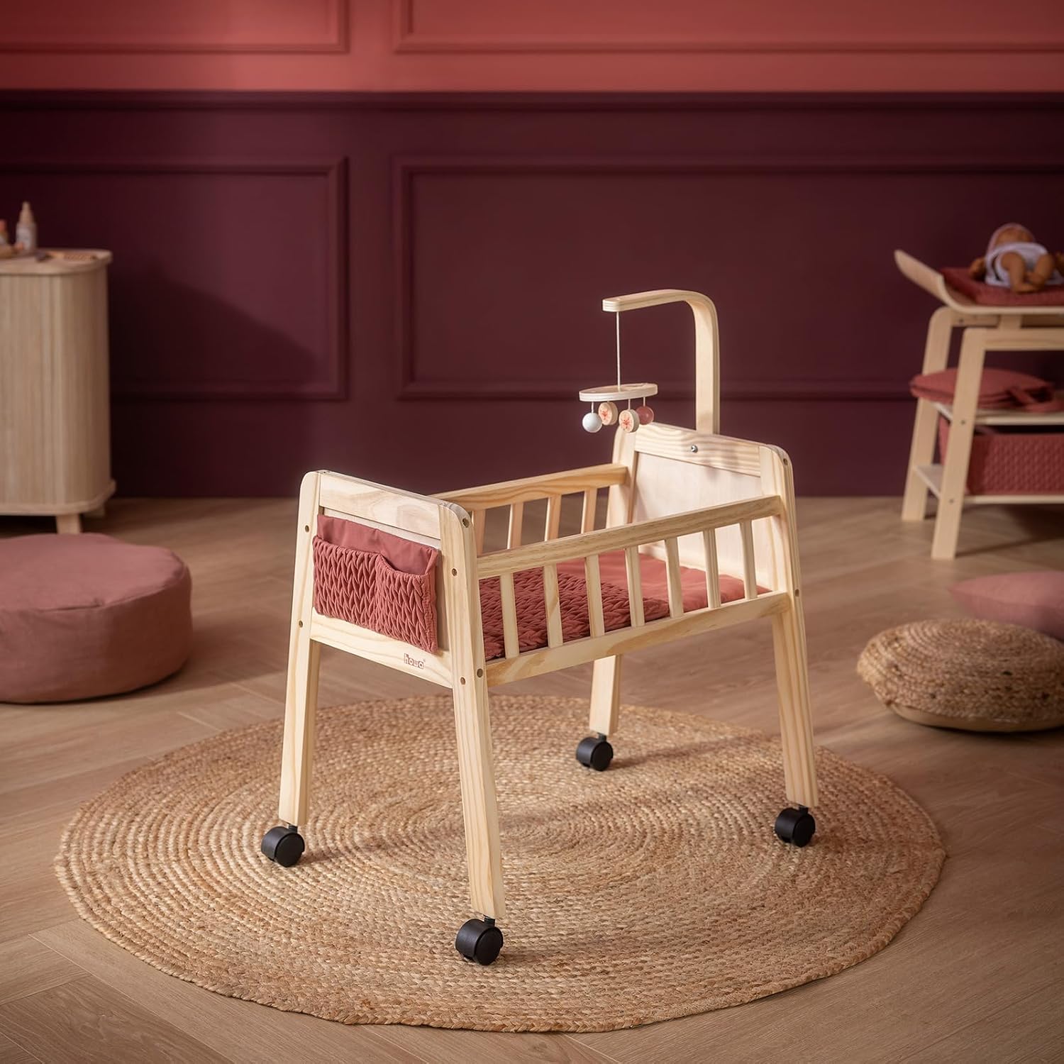 howa Puppenbett Holz Puppenmöbel für Puppen bis 50 cm Grace 2170 – Bild 5
