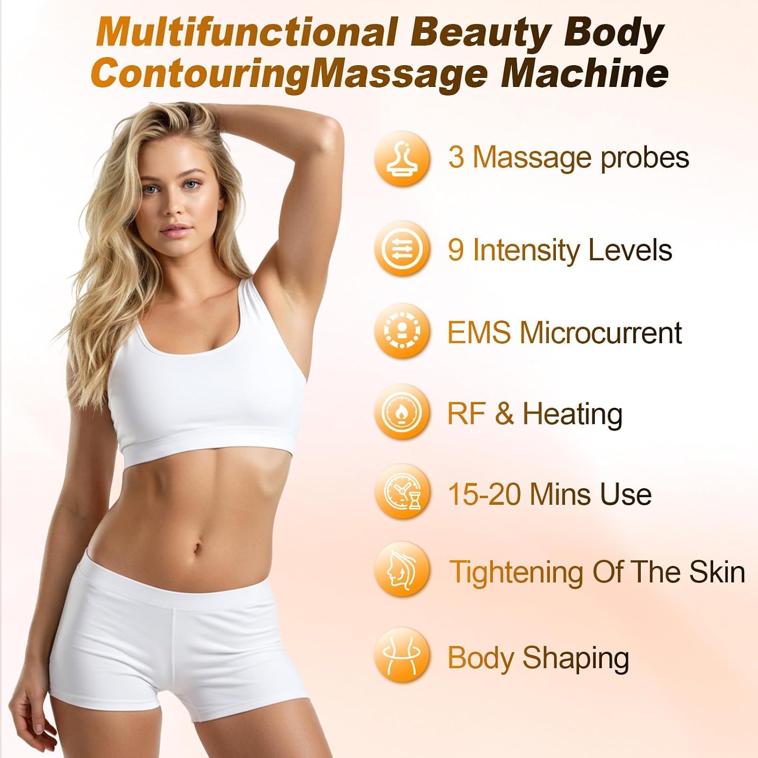 3 in 1 Cellulite Massagegerät 40K Kavitation Radiofrequenz EMS Gerät – Bild 5