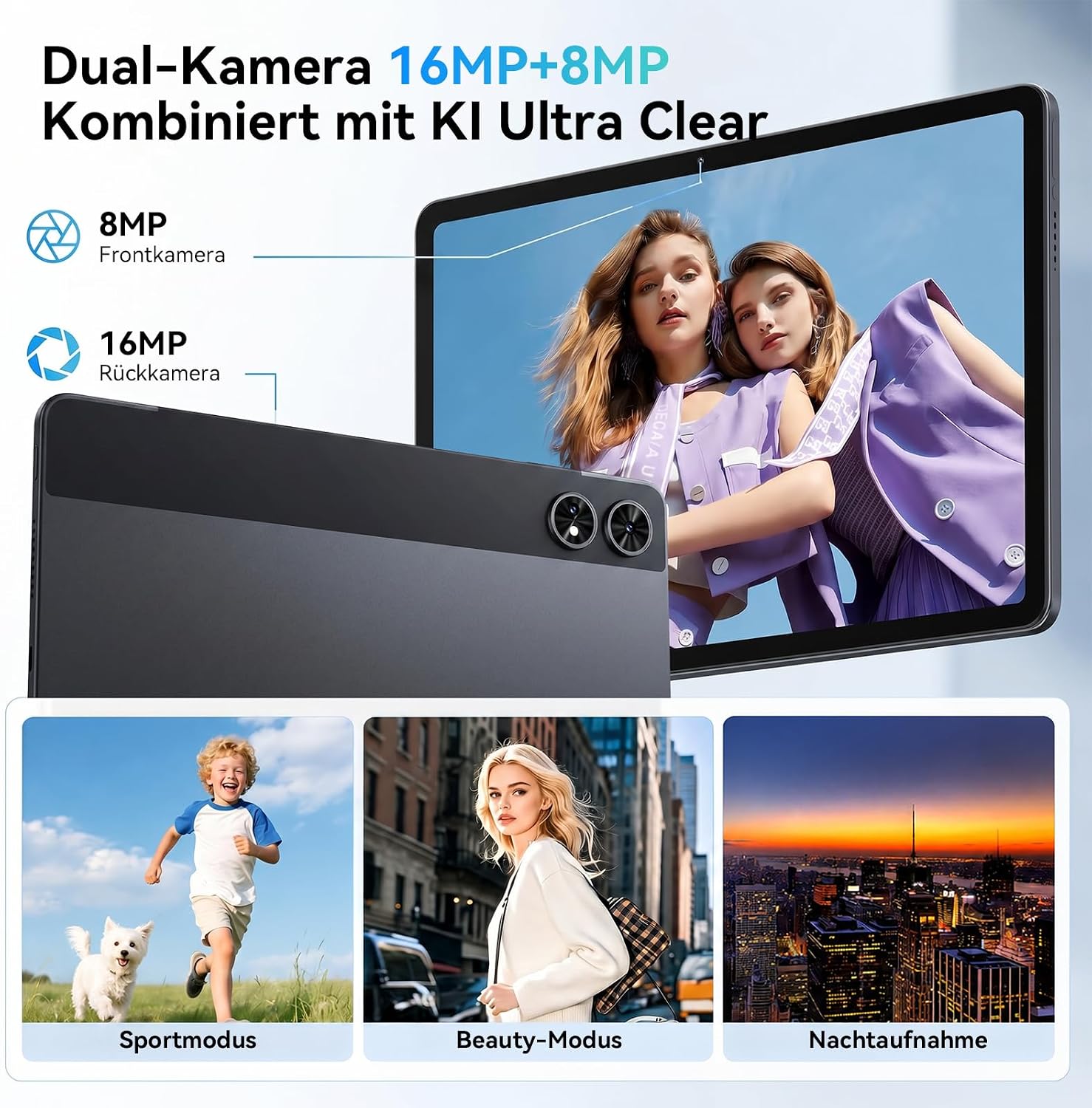 TABWEE 12 Zoll Tablet mit Tastatur und Stift, 48 GB + 256 GB, 10000 mAh – Bild 10