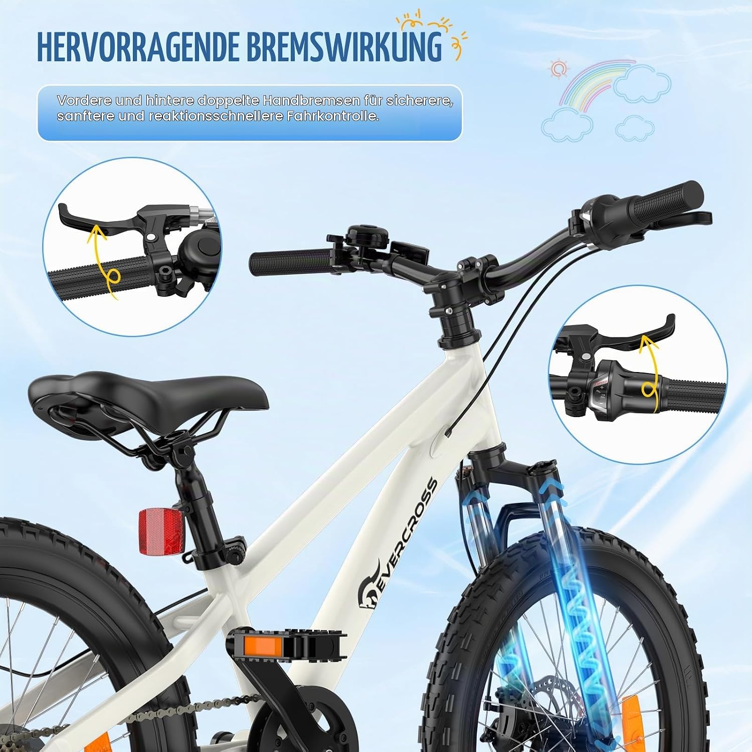 EVERCROSS EM5 Kinder Fahrrad, 20 Zoll Mountainbike mit 7-Gang Schaltung – Bild 3