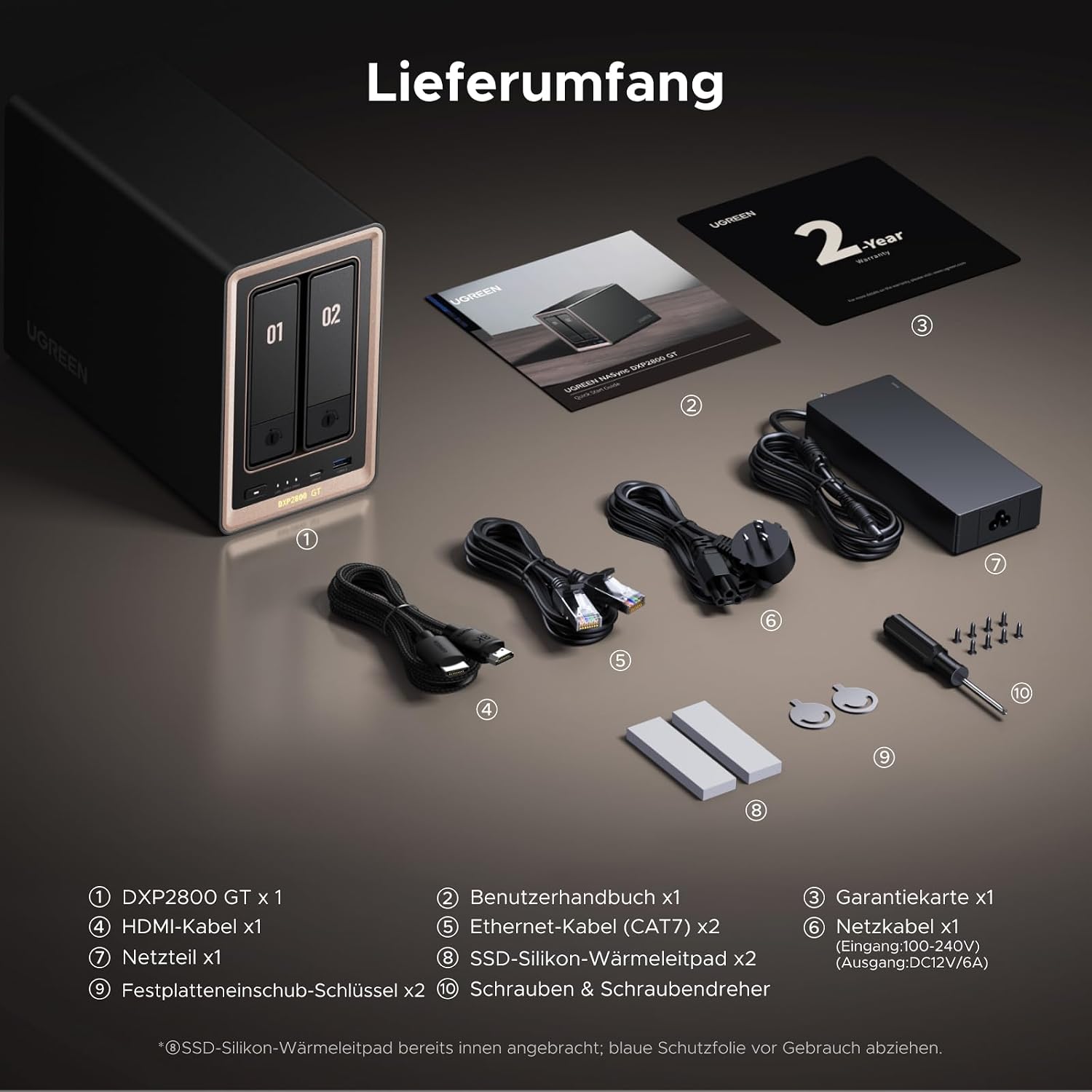 UGREEN NASync DXP2800 GT 2 Bay NAS für Smart Home und Creator (ohne HDD) – Bild 9