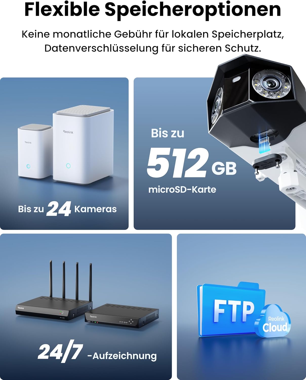 Reolink 16MP Wi-Fi 6 Überwachungskamera Aussen WLAN mit 180° Panoramablick – Bild 8