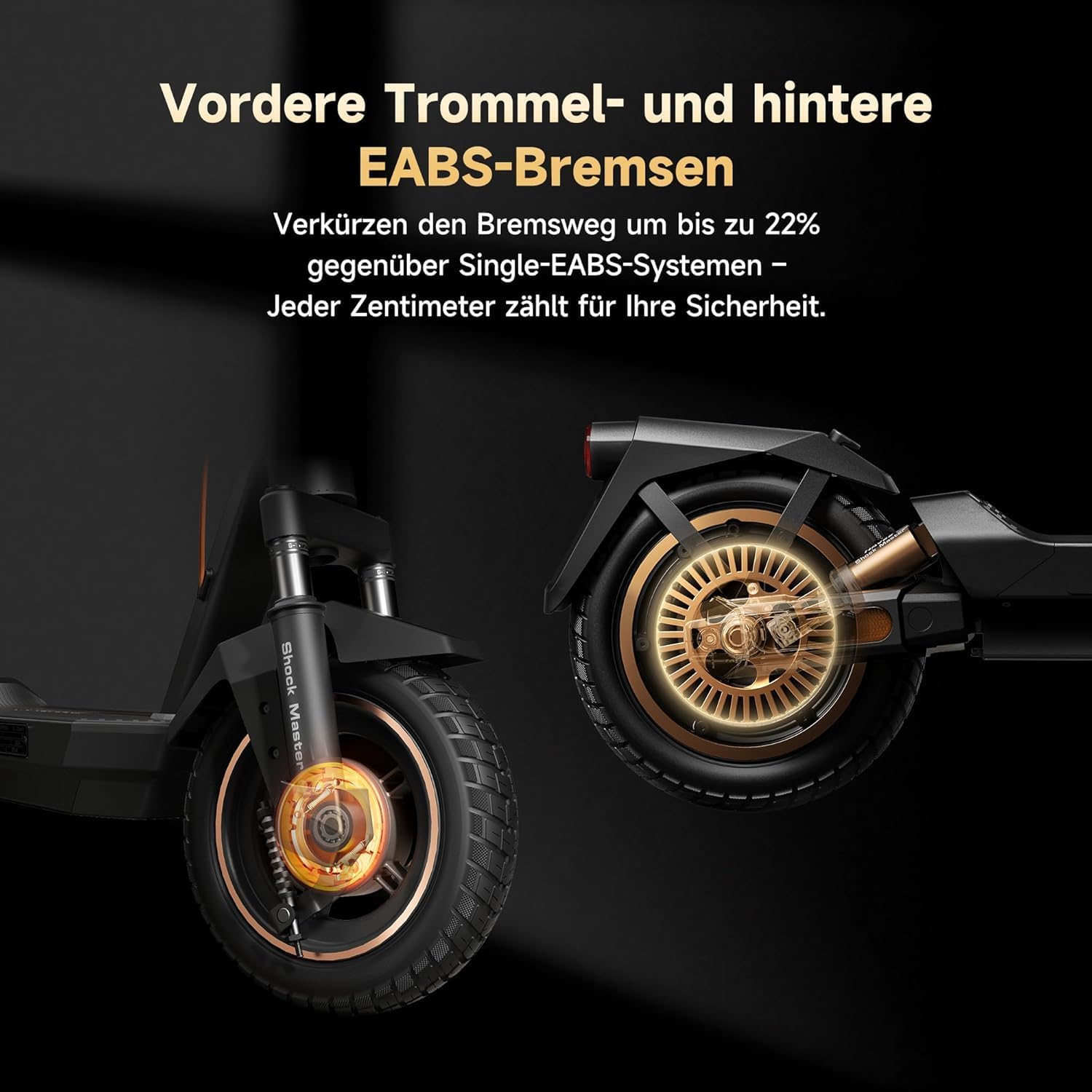 NAVEE ST3,GT3,ST5,GT5,UT5,XT5,N65I,K100 Serie E-Scooter 16 km-110 km Reichweite,Steigungen 18%-28% – Bild 7